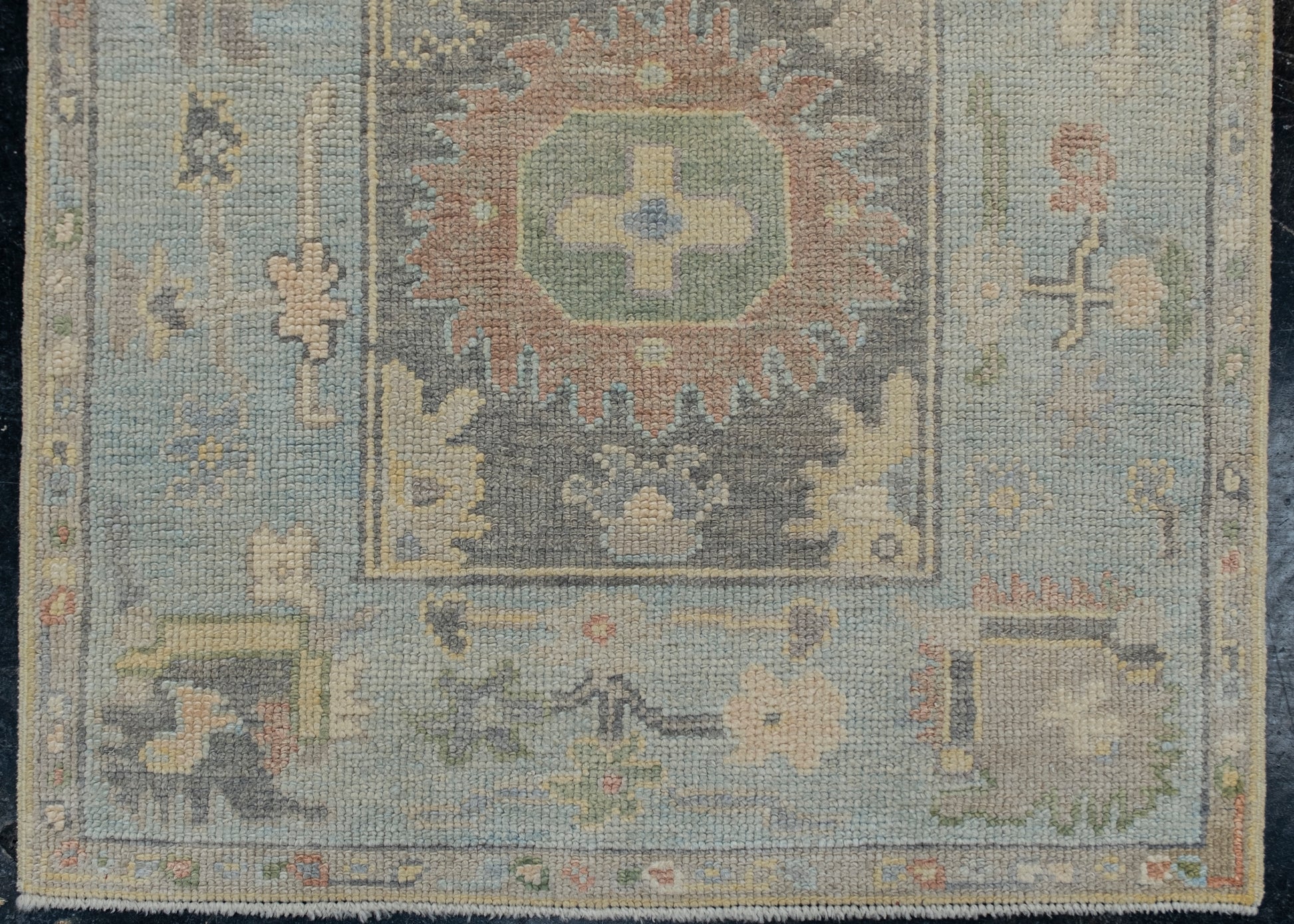 Turkish Oushak Rug 2'9" x 8'8" #12040