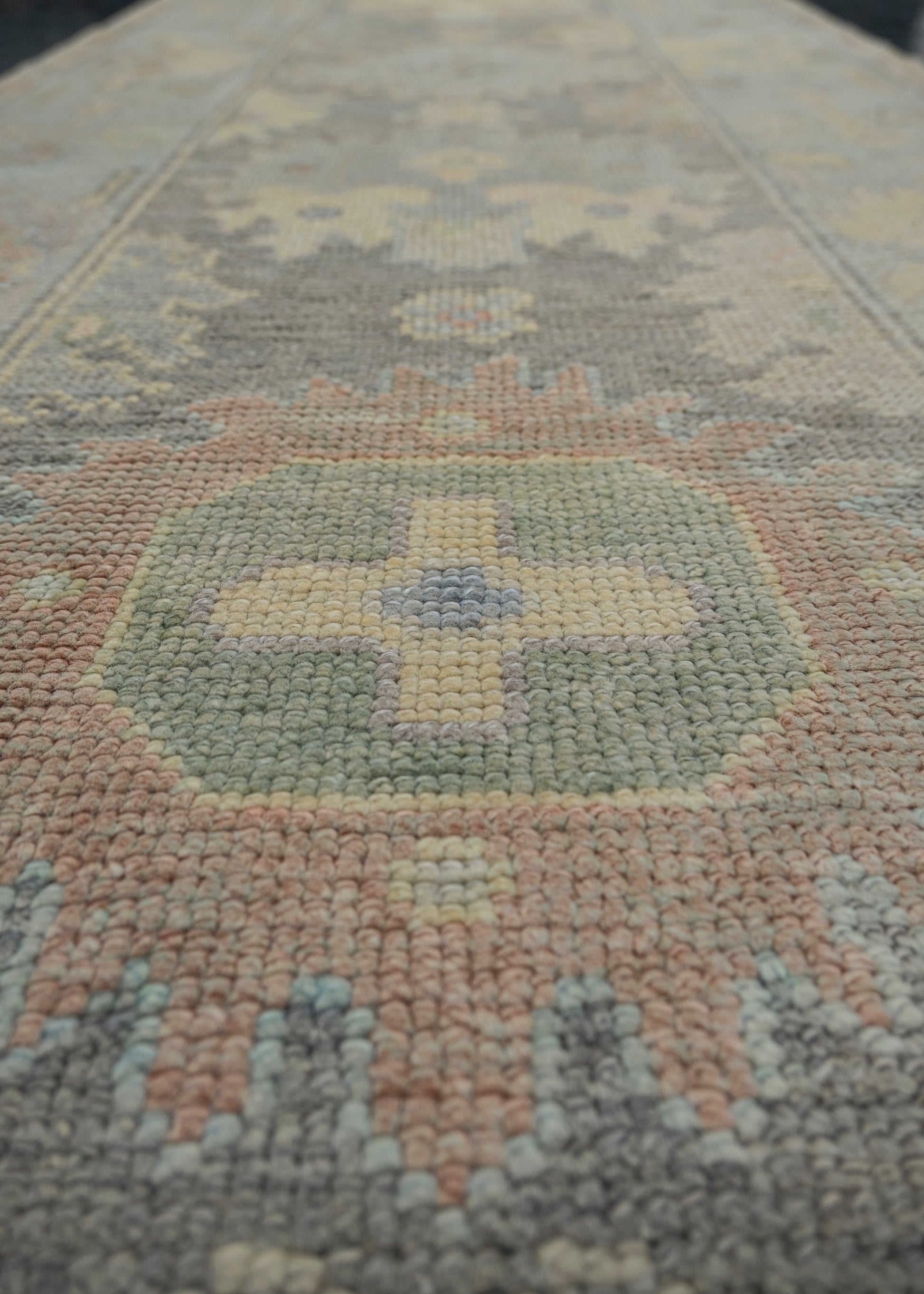 Turkish Oushak Rug 2'9" x 8'8" #12040