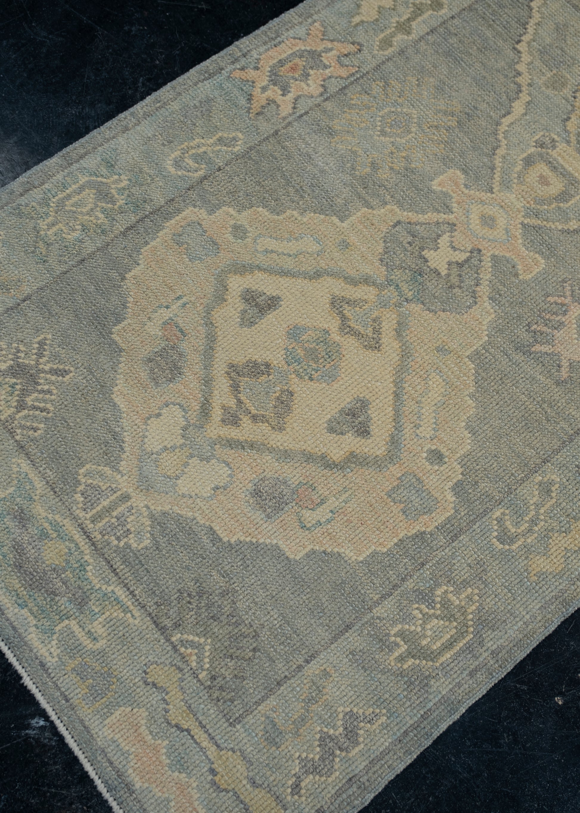 Turkish Oushak Rug 2'9" x 9'4" #12103