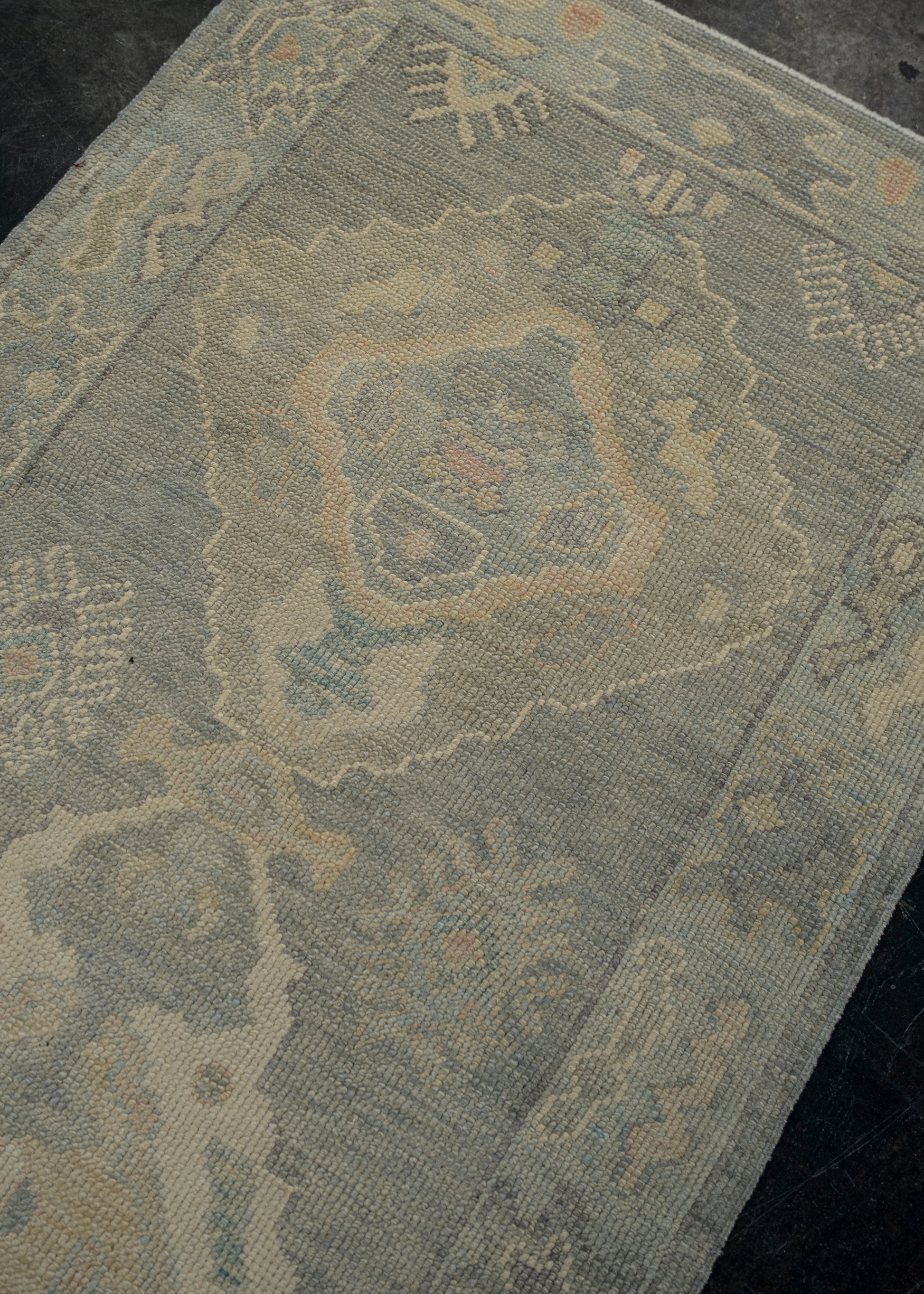 Turkish Oushak Rug 2'9" x 9'4" #12103