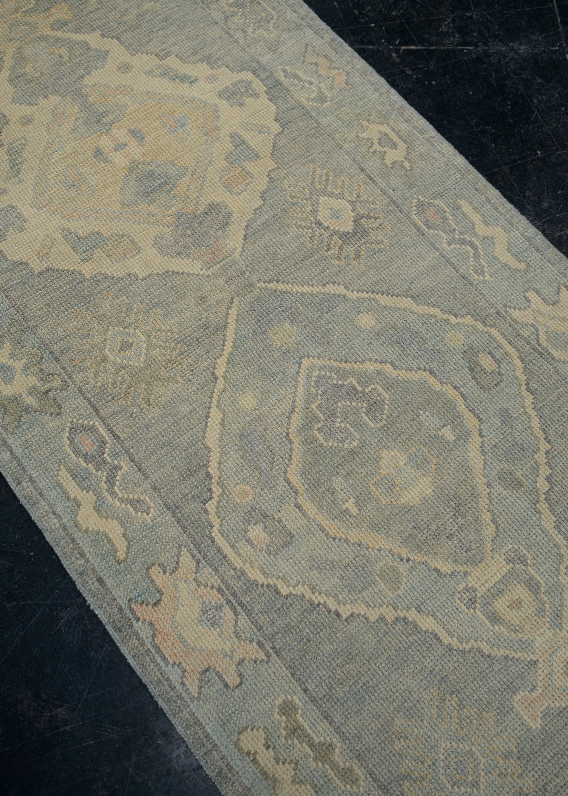Turkish Oushak Rug 2'9" x 9'4" #12103
