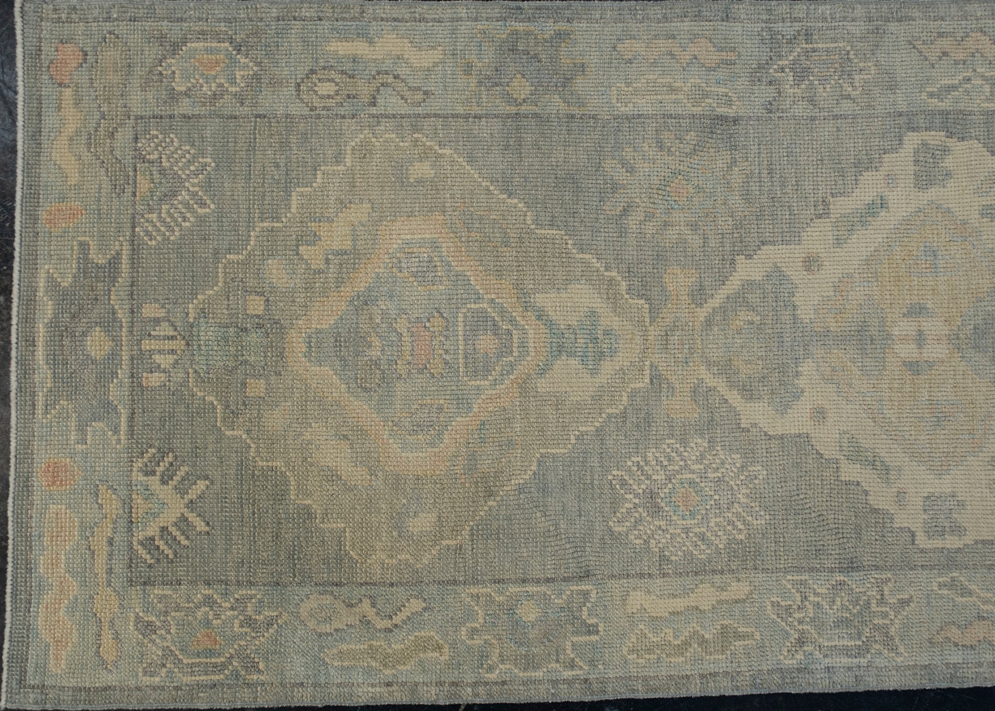 Turkish Oushak Rug 2'9" x 9'4" #12103