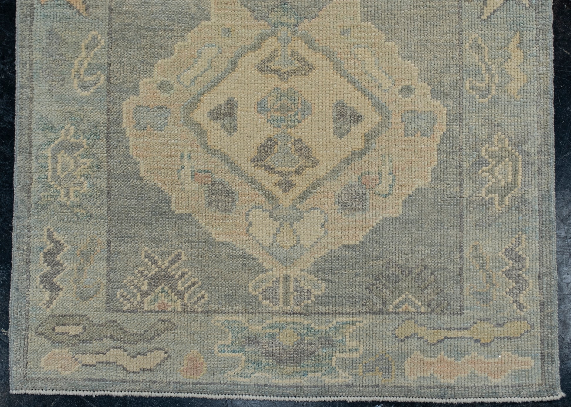 Turkish Oushak Rug 2'9" x 9'4" #12103