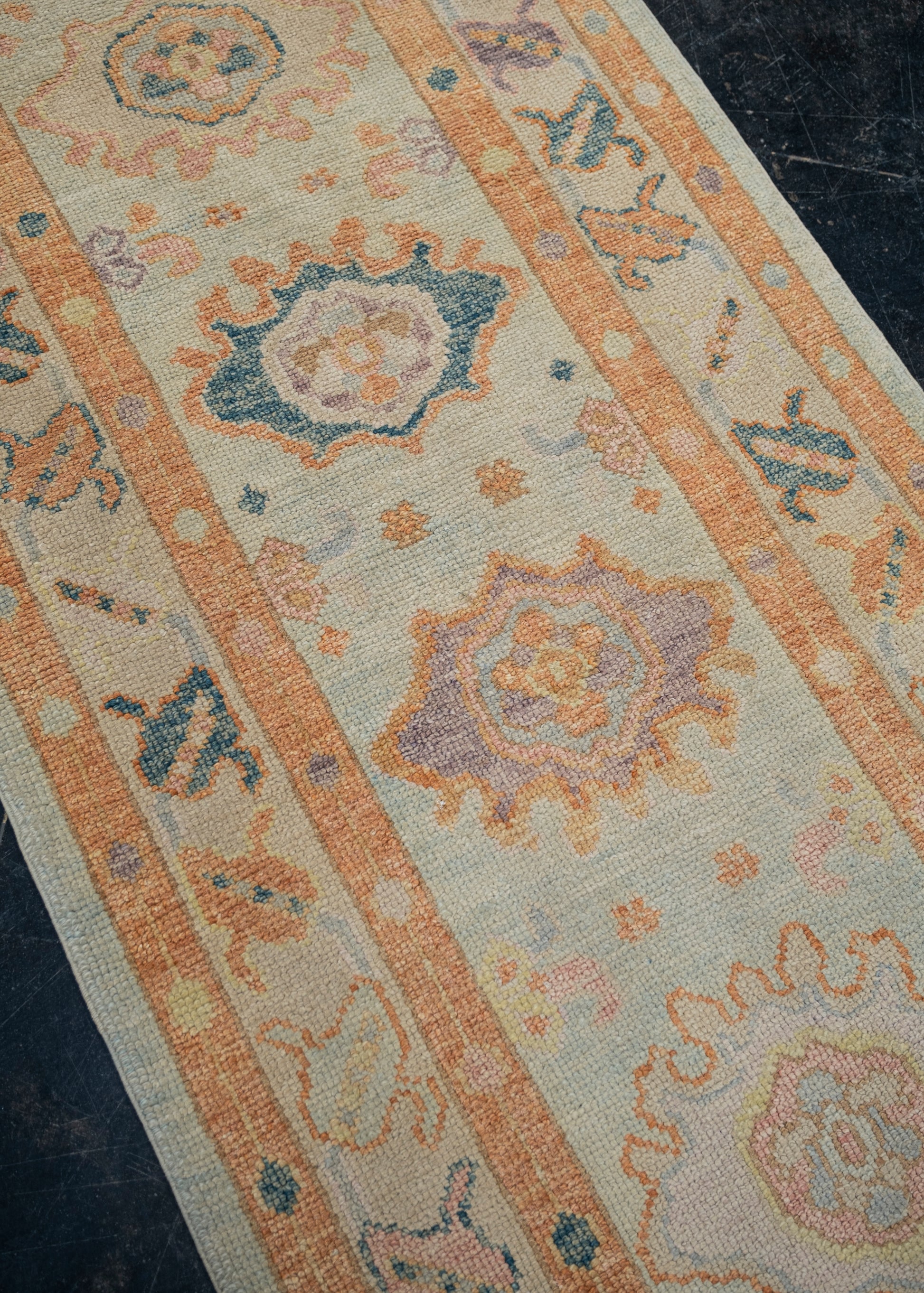 Turkish Oushak Rug 3'1" x 9'6" #2194