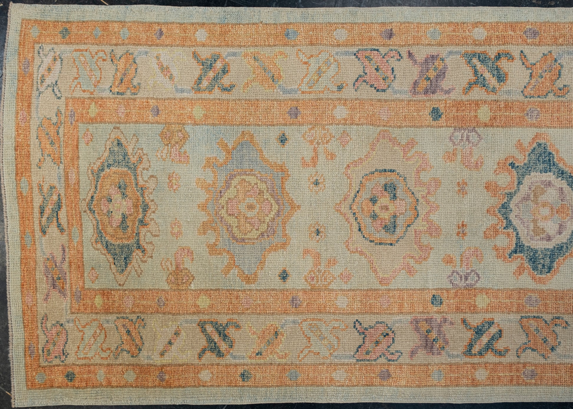 Turkish Oushak Rug 3'1" x 9'6" #2194
