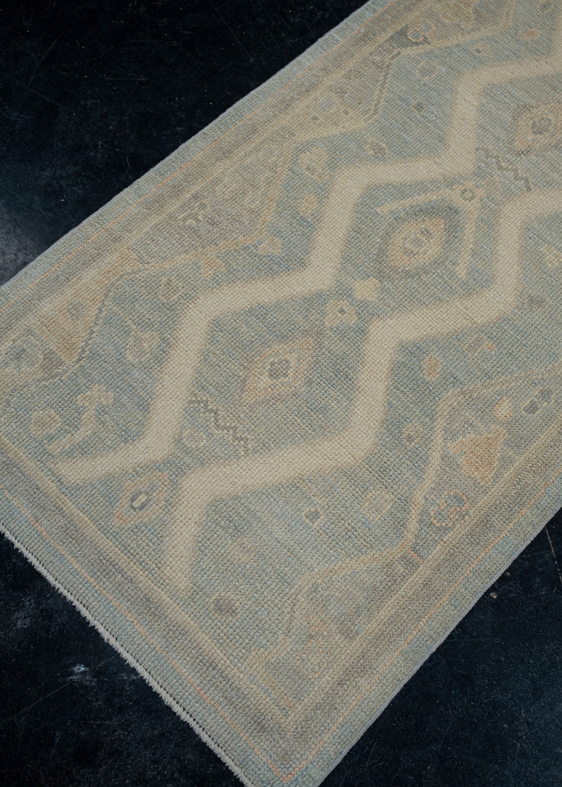 Turkish Oushak Rug 2'8" x 9'6" #12116