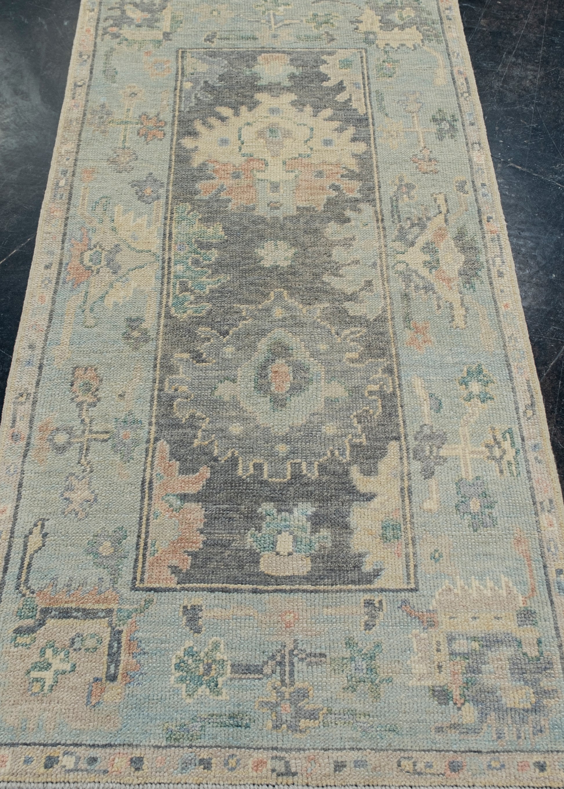 Turkish Oushak Rug 2'10" x 5'11" #12128