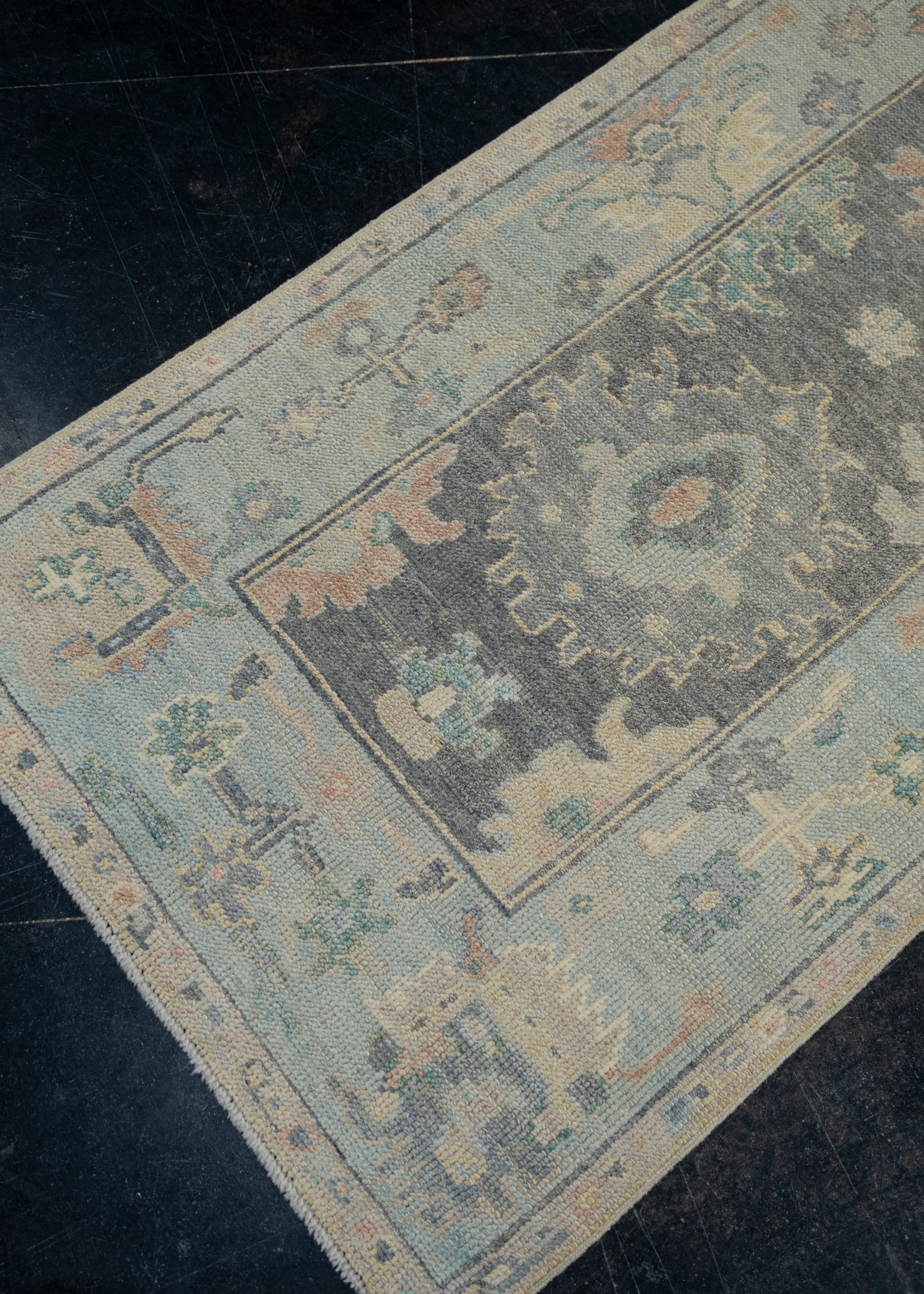 Turkish Oushak Rug 2'10" x 5'11" #12128