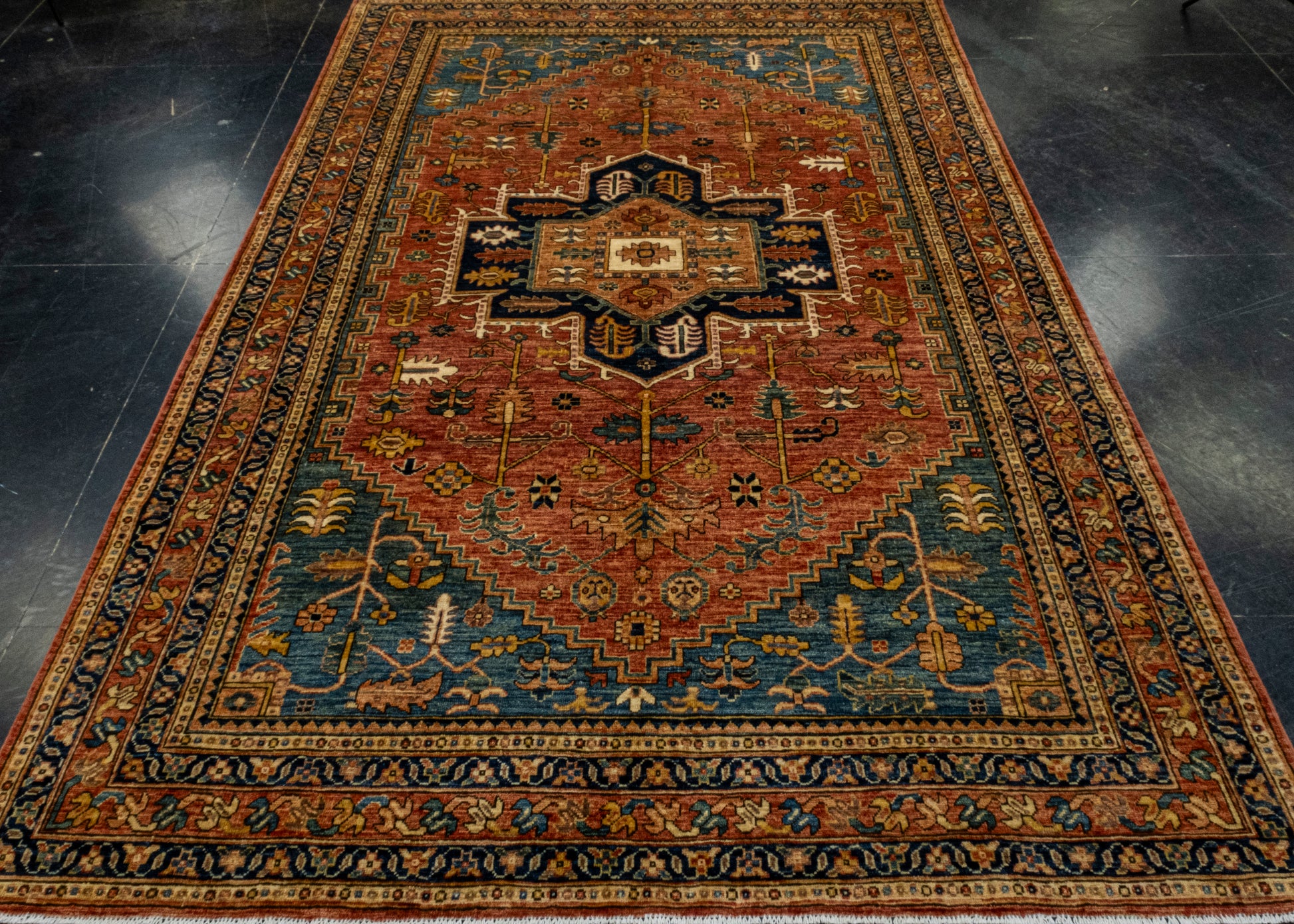 Oriental Hand Knotted Rug 6' x 8'11" #9005