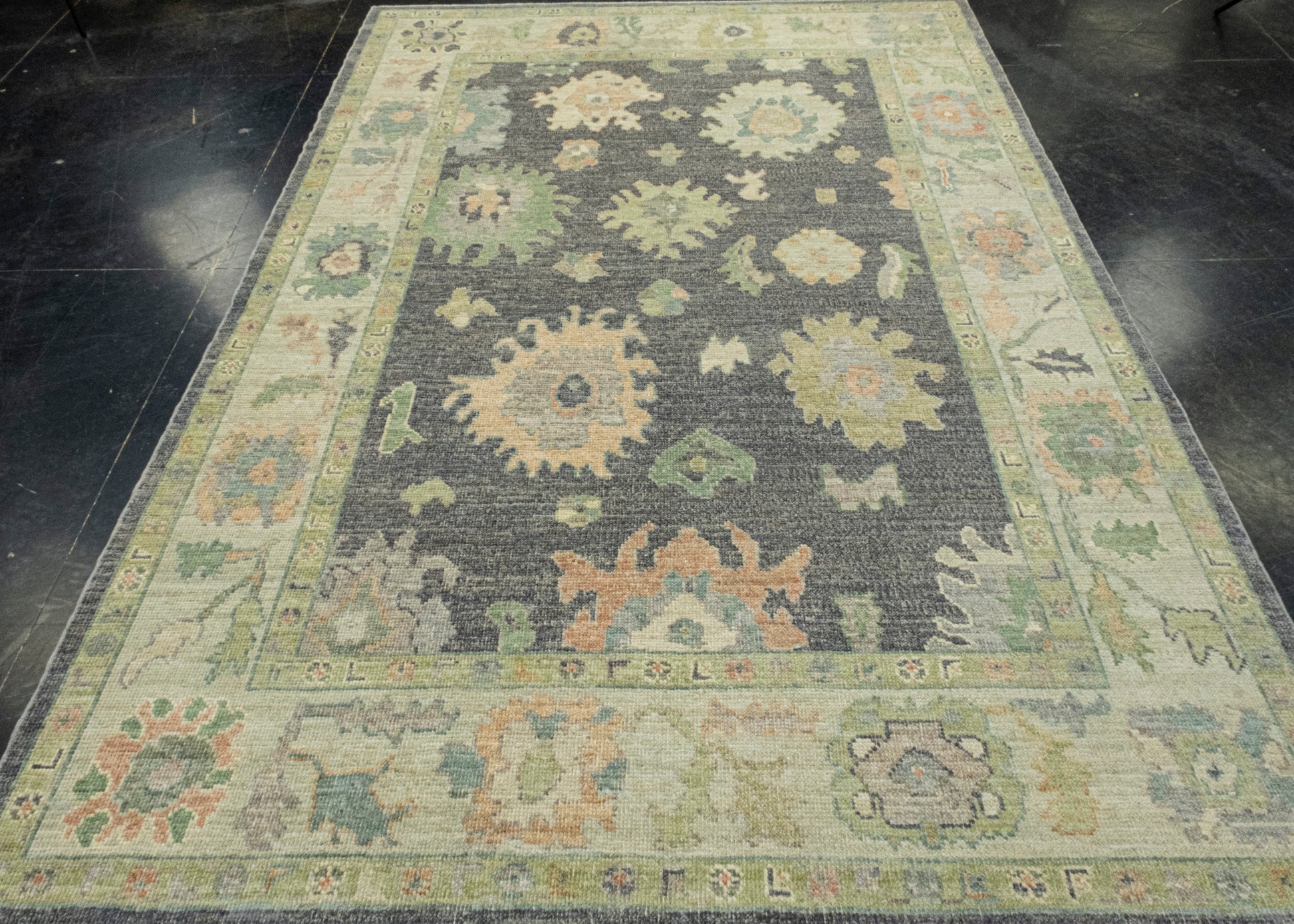 Turkish Oushak Rug 6'1" x 8'11" #16500