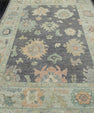 Turkish Oushak Rug 6'2" x 8'9" #16541
