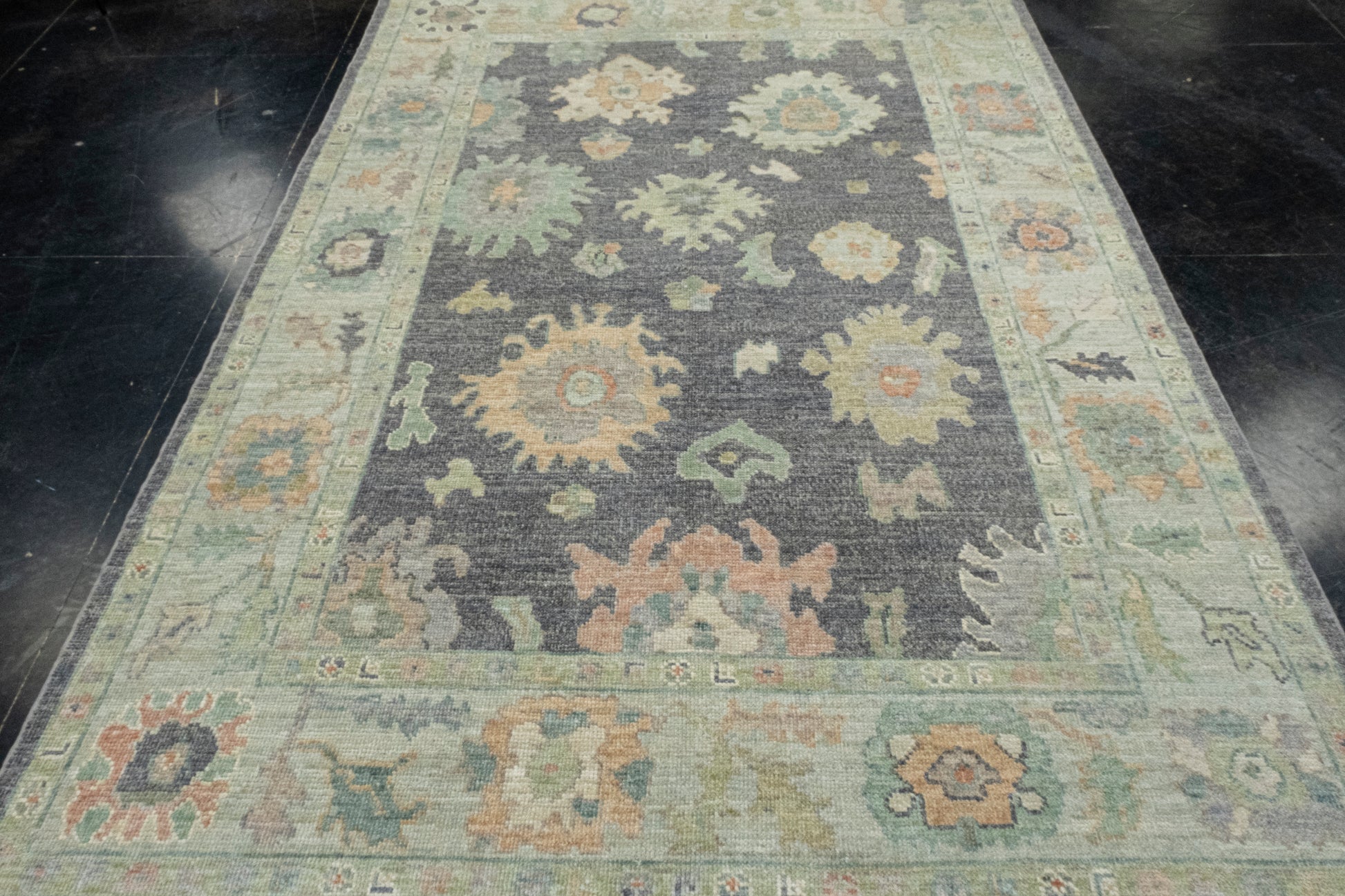 Turkish Oushak Rug 6'2" x 8'9" #16541