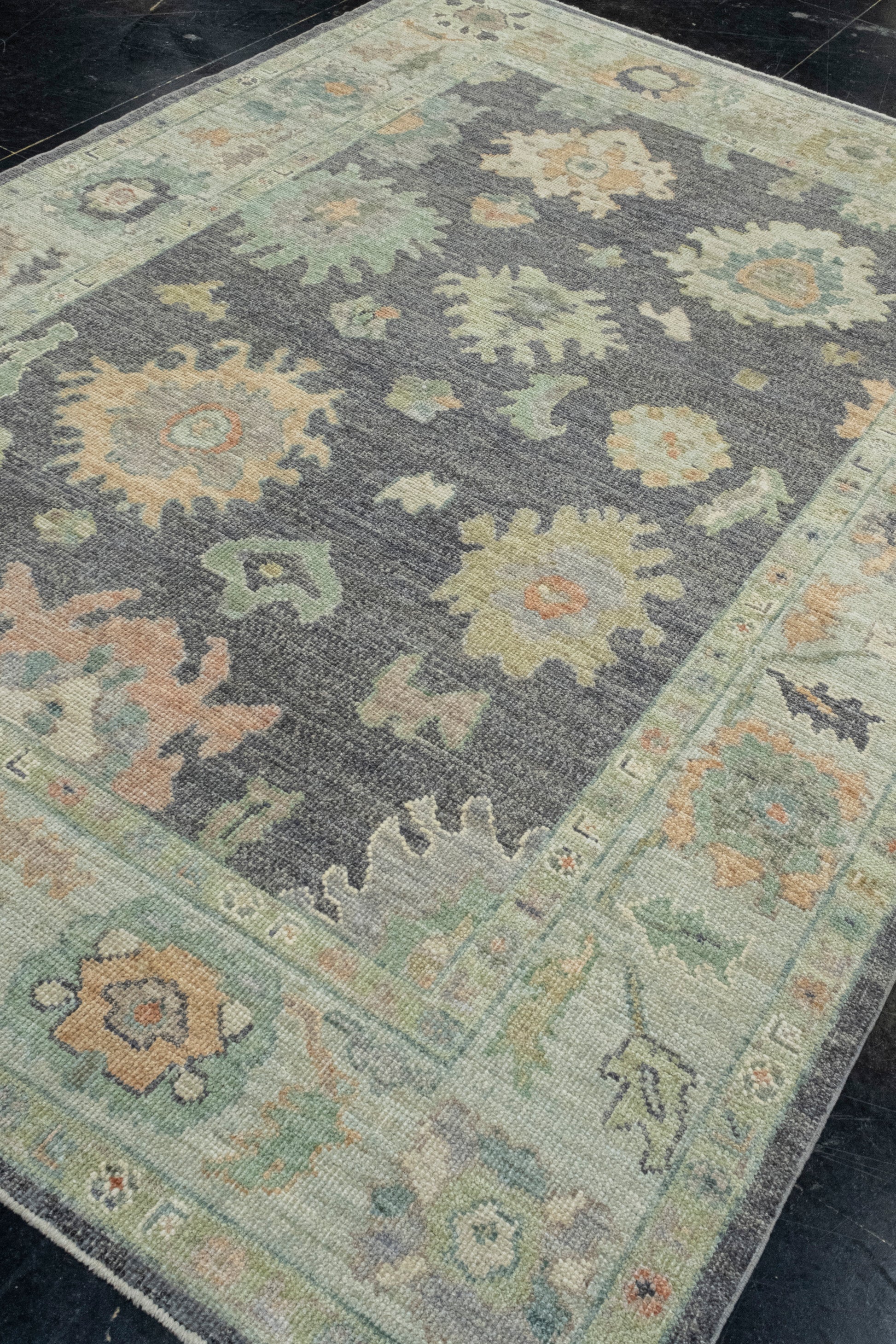 Turkish Oushak Rug 6'2" x 8'9" #16541