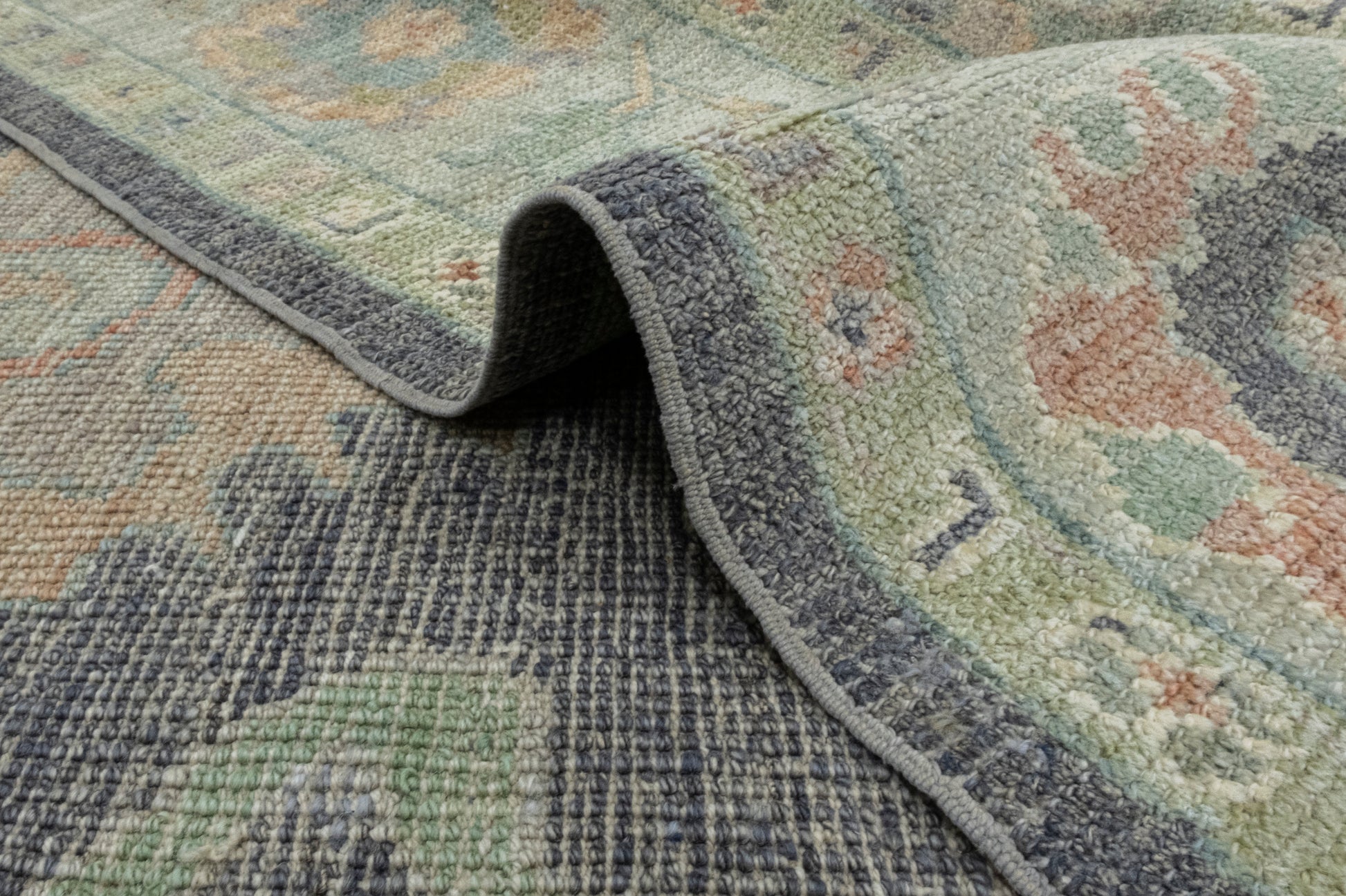Turkish Oushak Rug 6'2" x 8'9" #16541