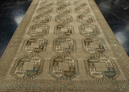 Antique Turkmen Rug 7' x 10'5" #16800