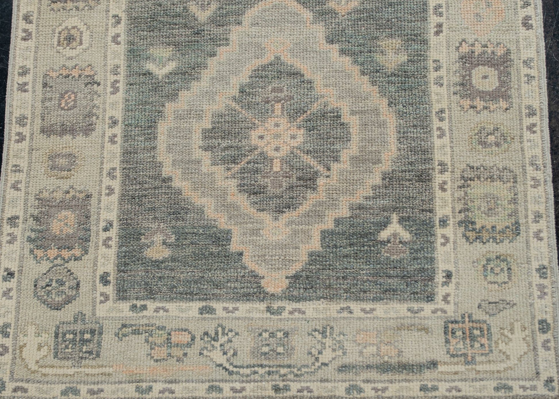Turkish Oushak Rug 3' x 7'8" #12096