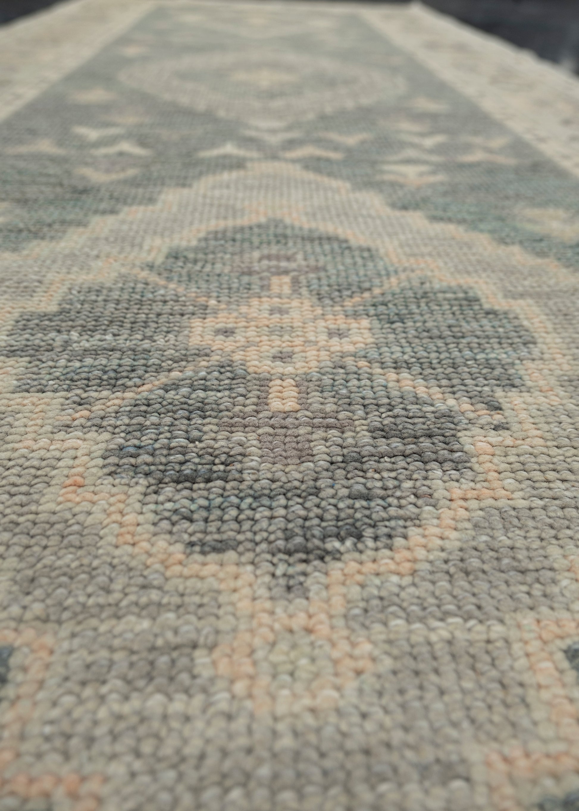 Turkish Oushak Rug 3' x 7'8" #12096