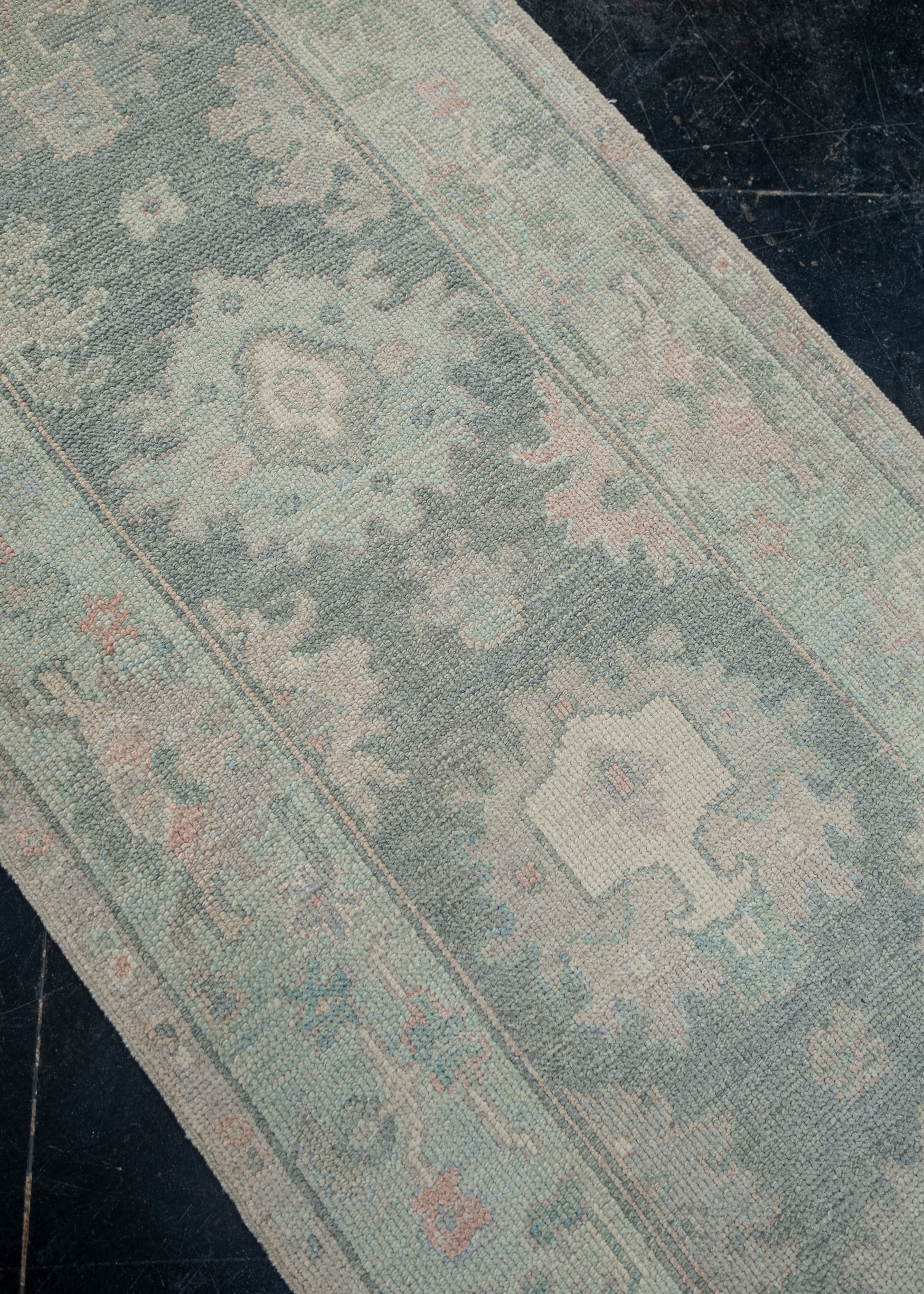 Turkish Oushak Rug 2'9" x 8' #12086