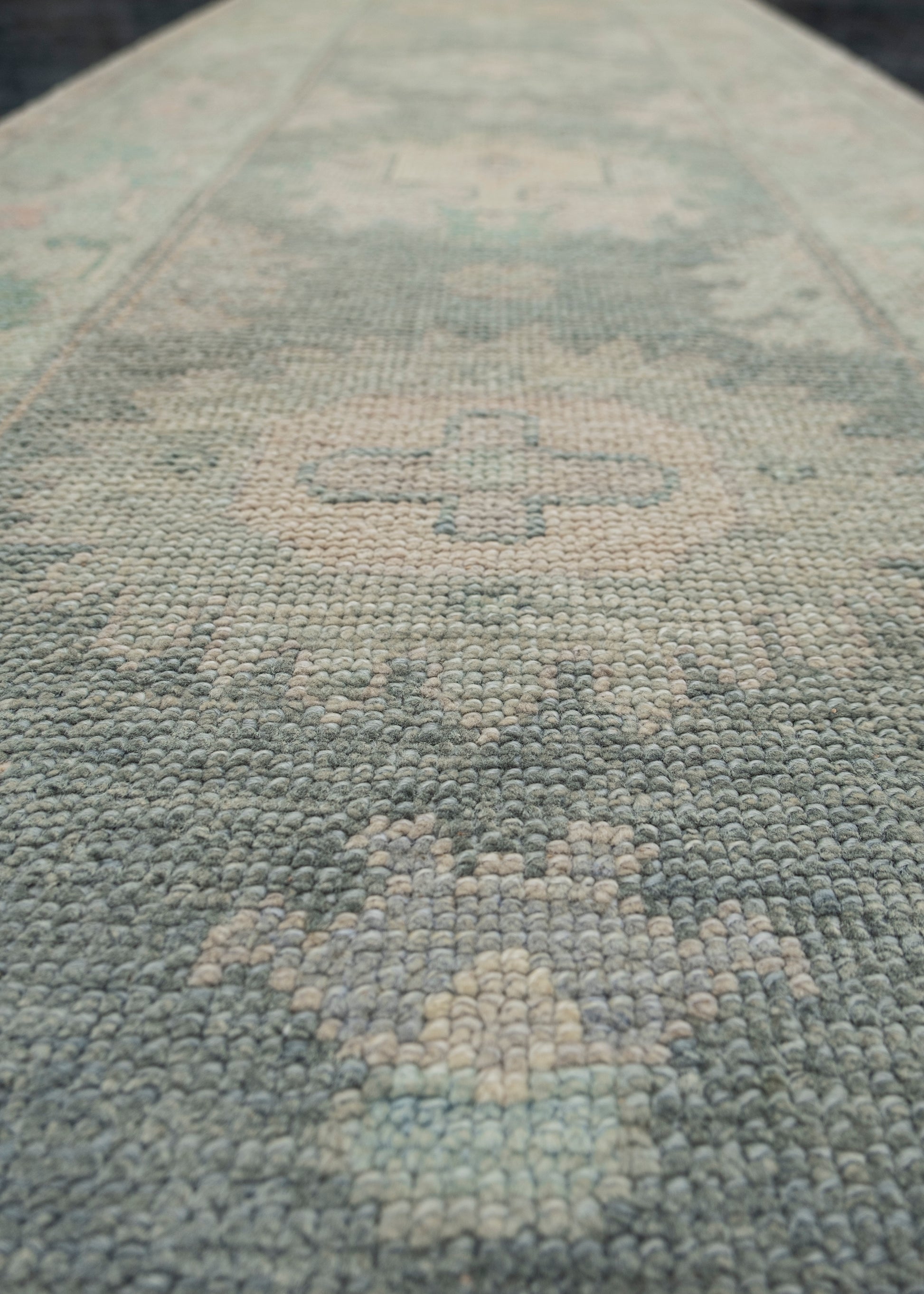 Turkish Oushak Rug 2'9" x 8' #12086