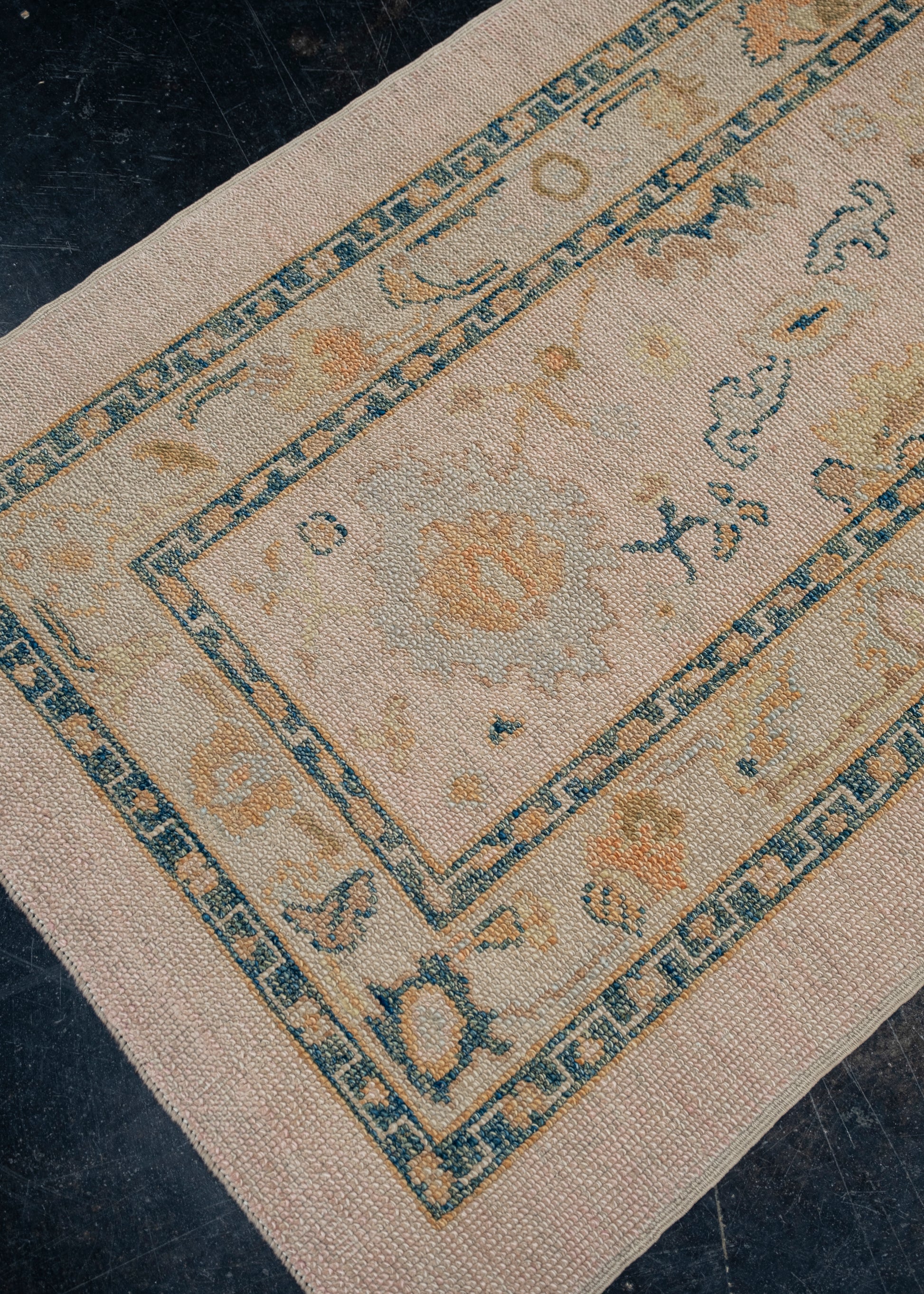 Turkish Oushak Rug 3'1" x 8' #2185