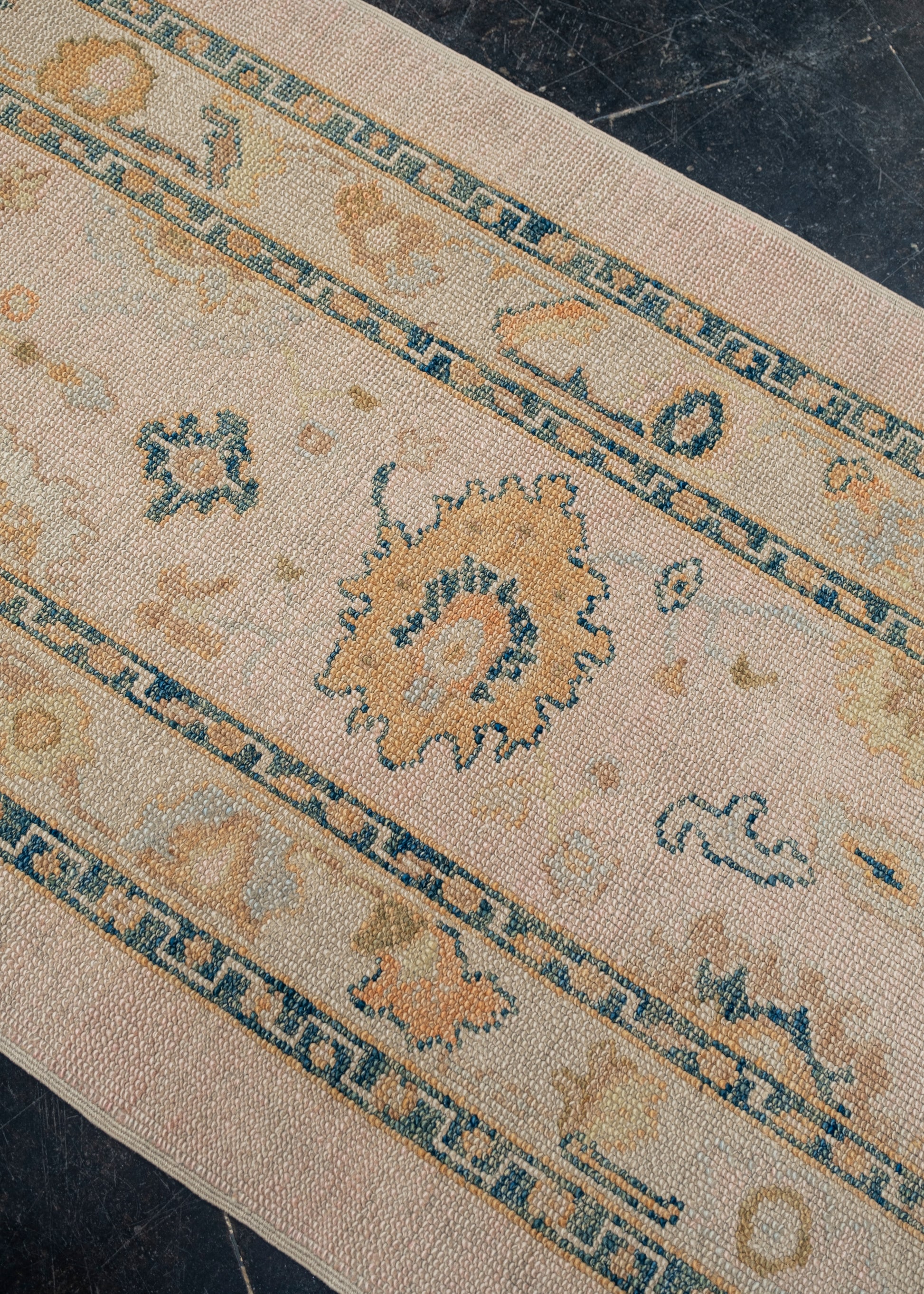Turkish Oushak Rug 3'1" x 8' #2185