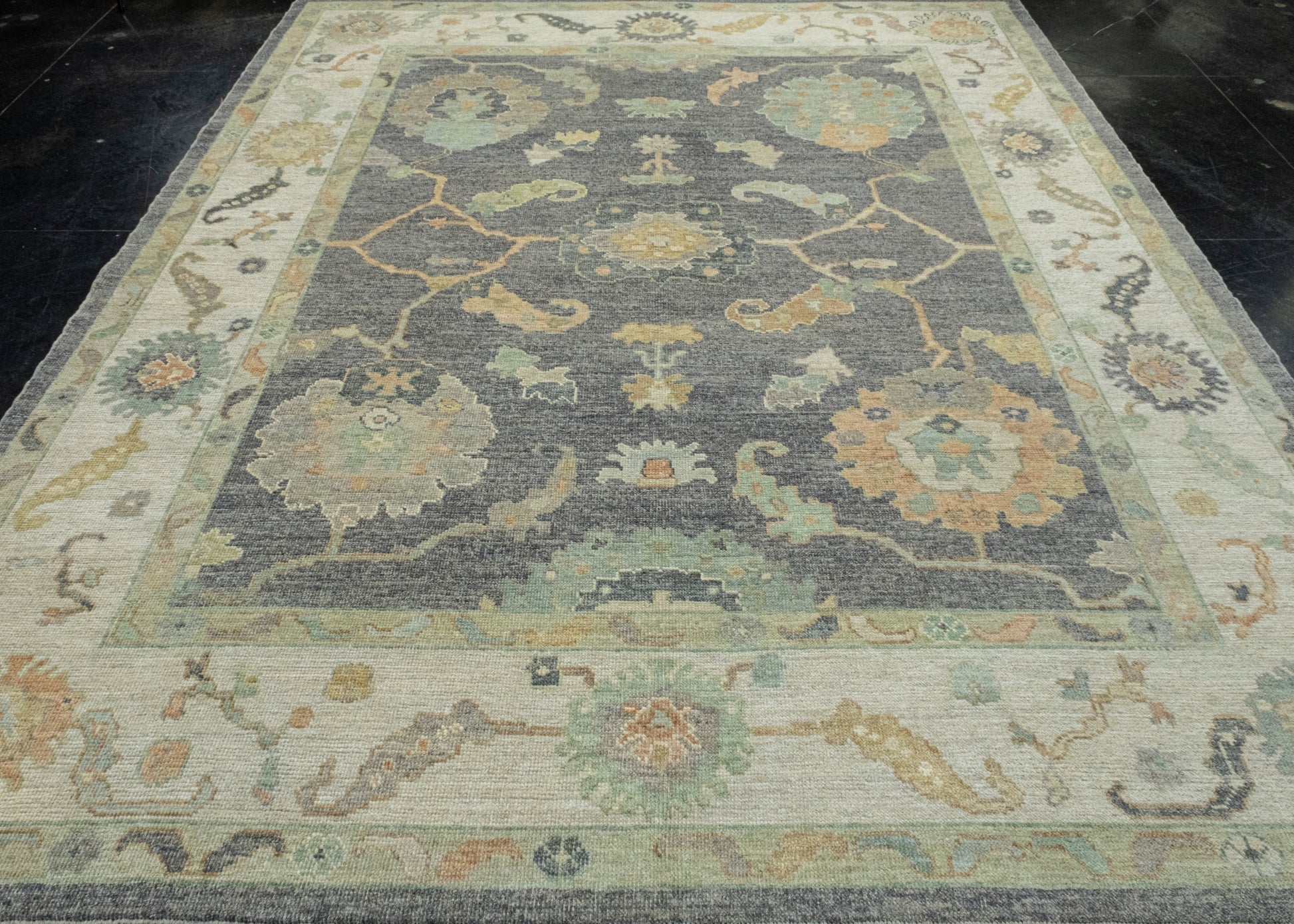 Turkish Oushak Rug 8'6" x 10'3" #16530