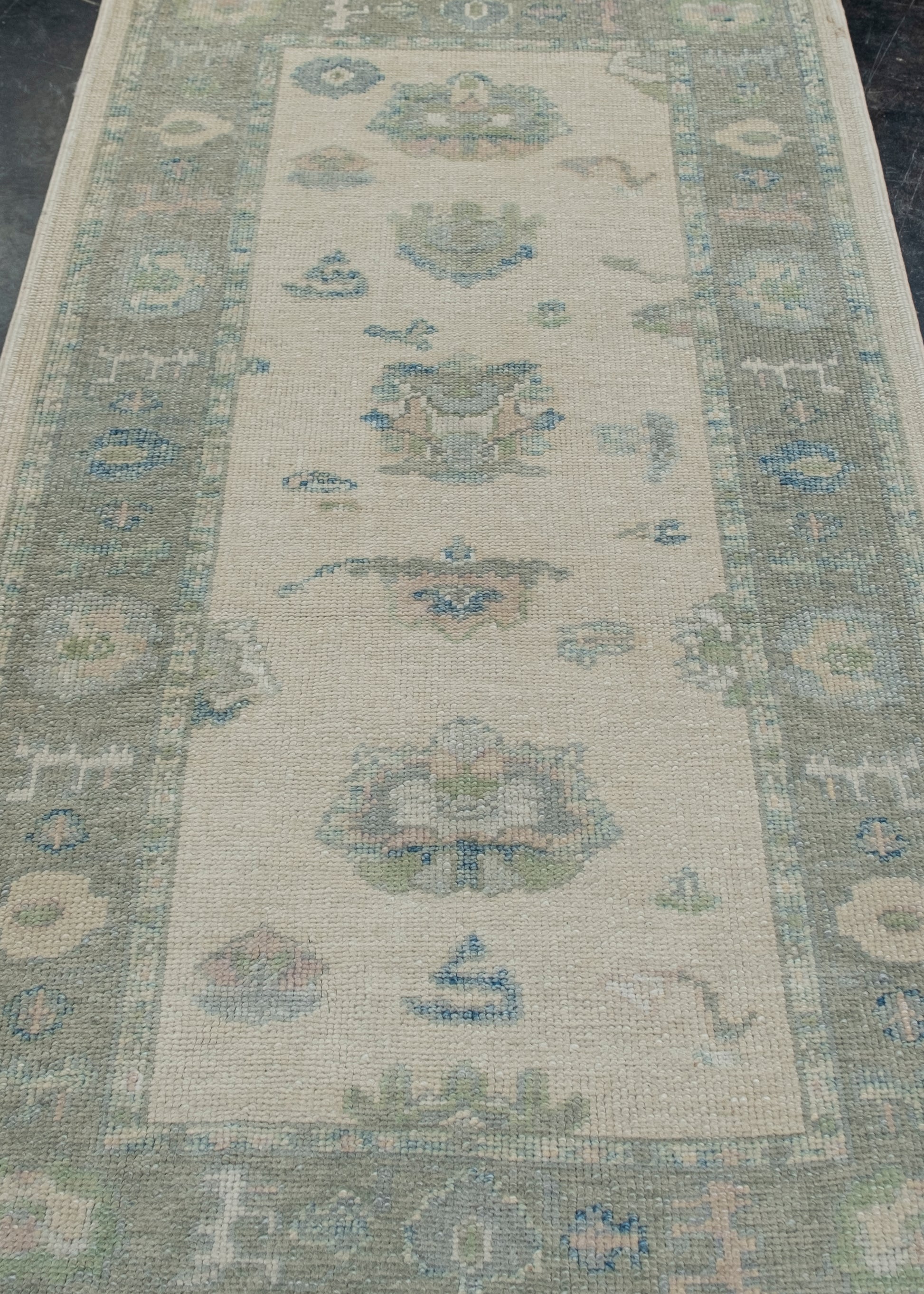Turkish Oushak Rug 3'2" x 6' #12141