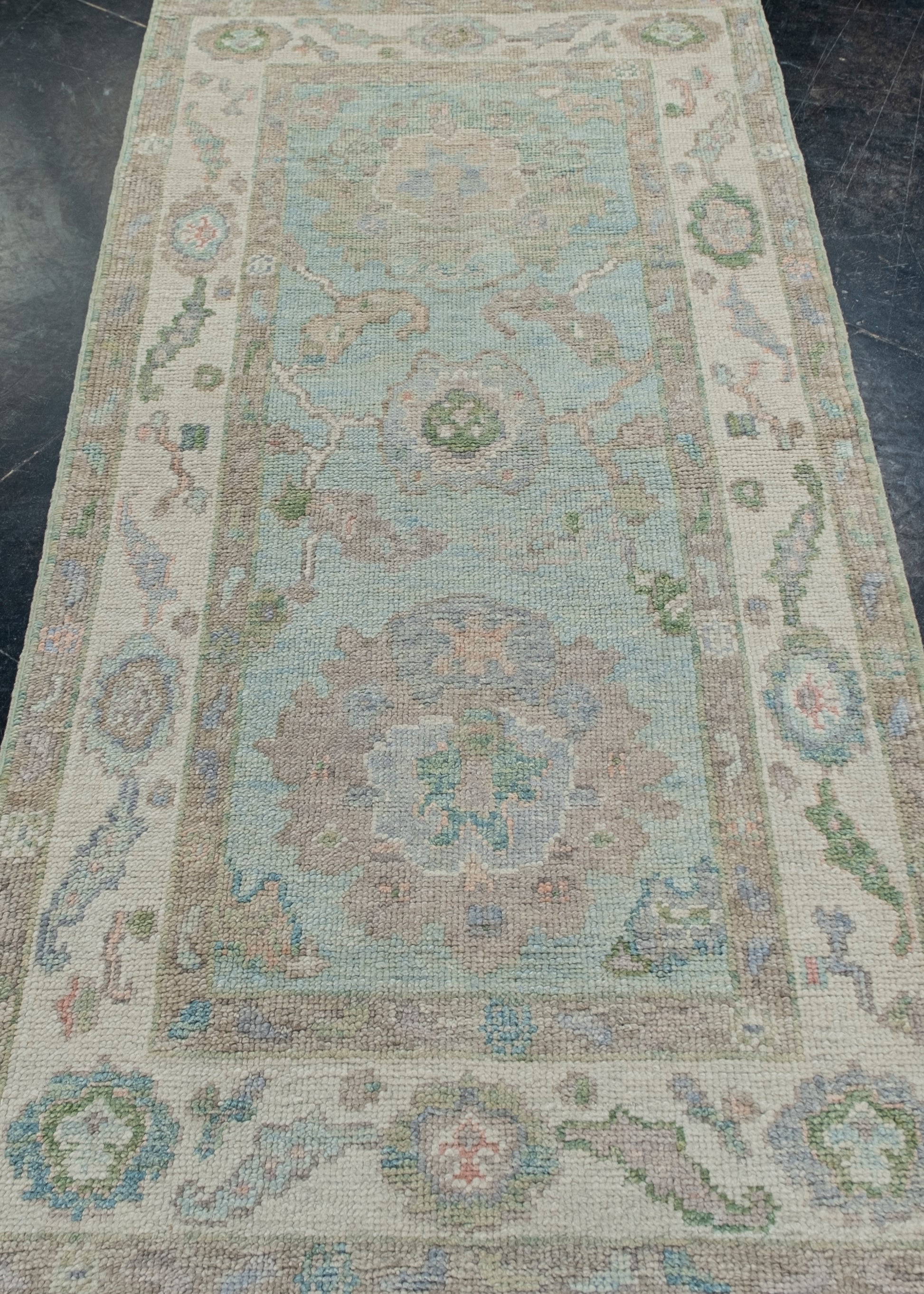 Turkish Oushak Rug 2'10" x 6' #12038