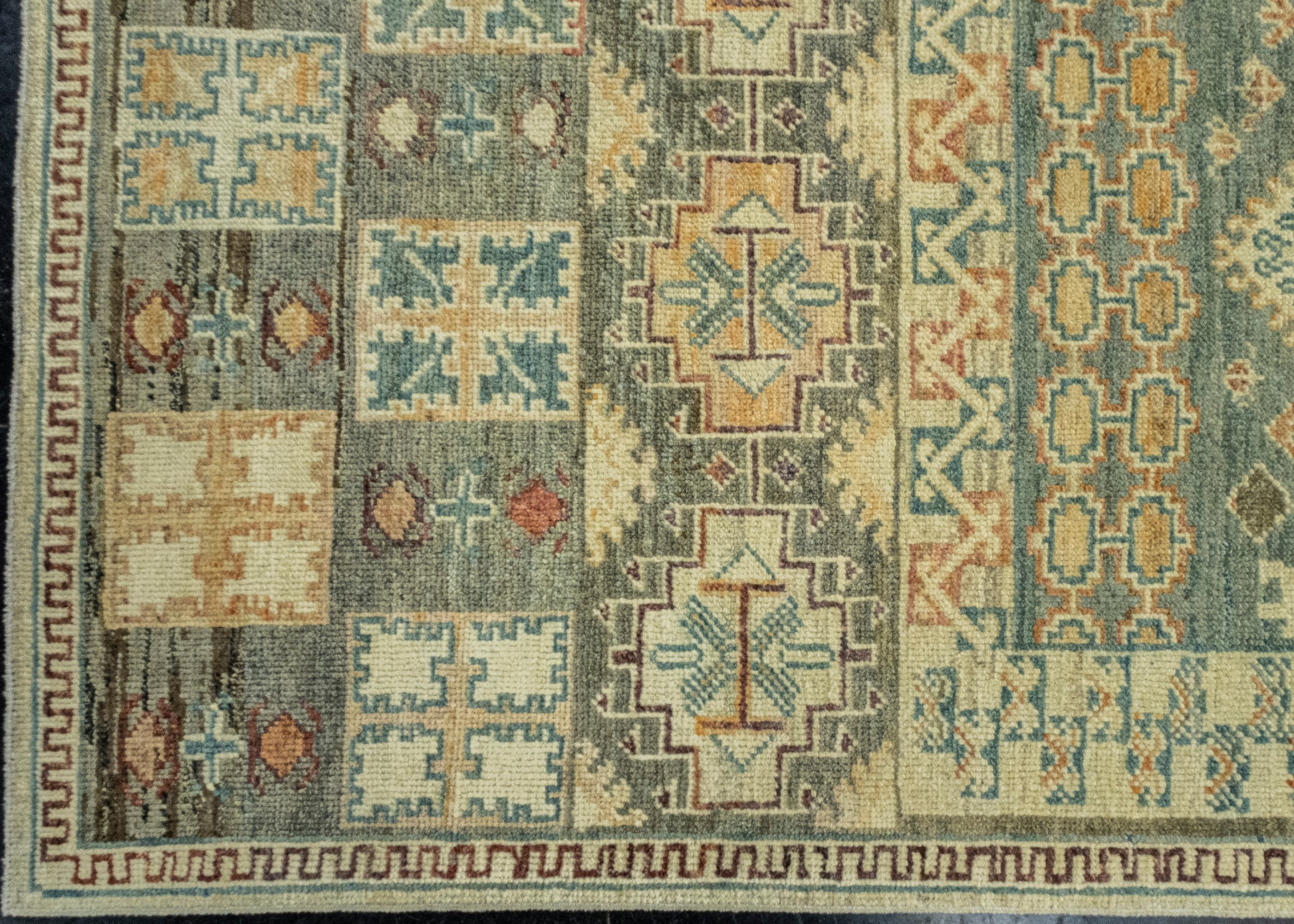 Turkish Old Wool Oushak Rug 7'11" x 9'10" #16862