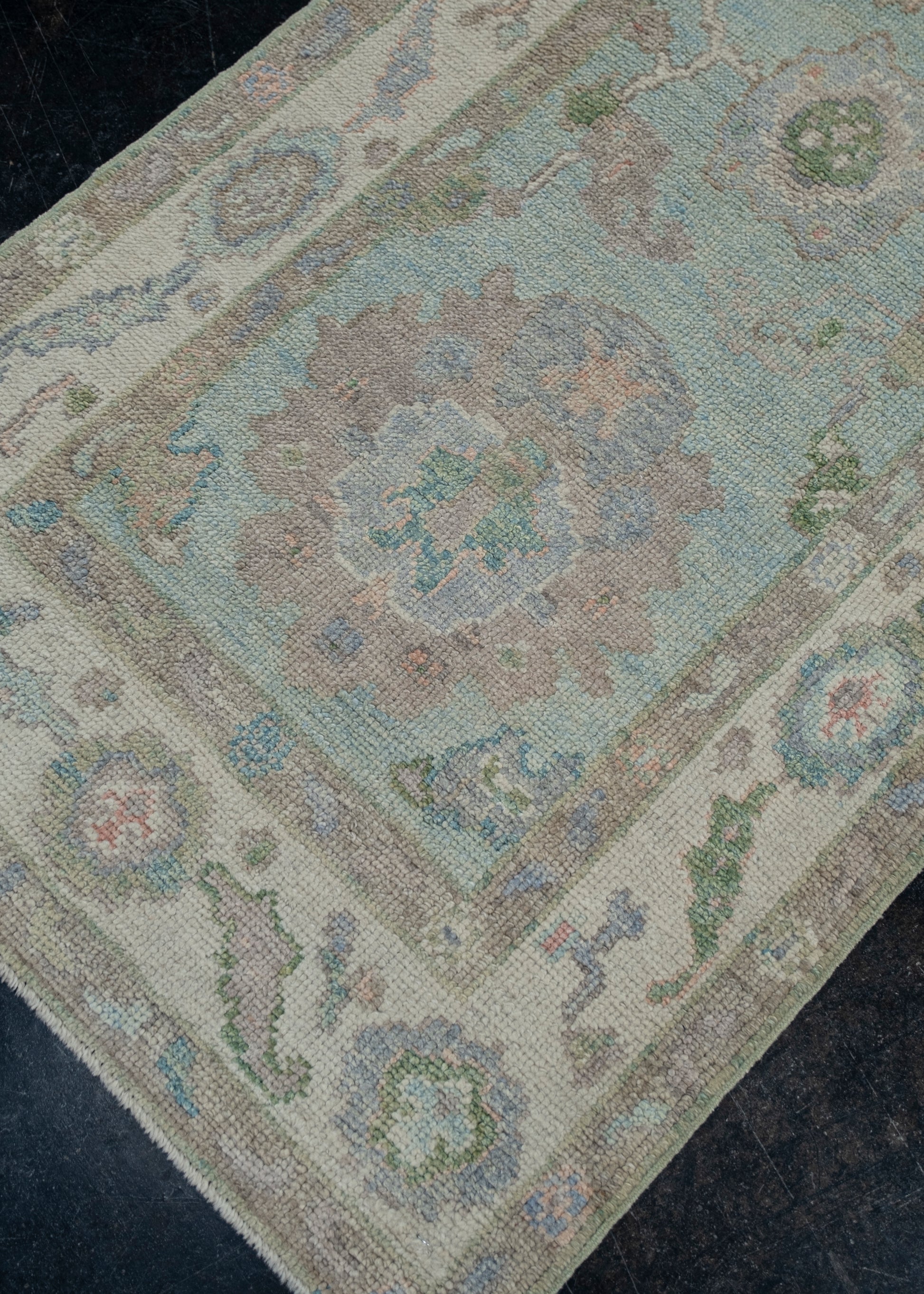 Turkish Oushak Rug 2'10" x 6' #12038