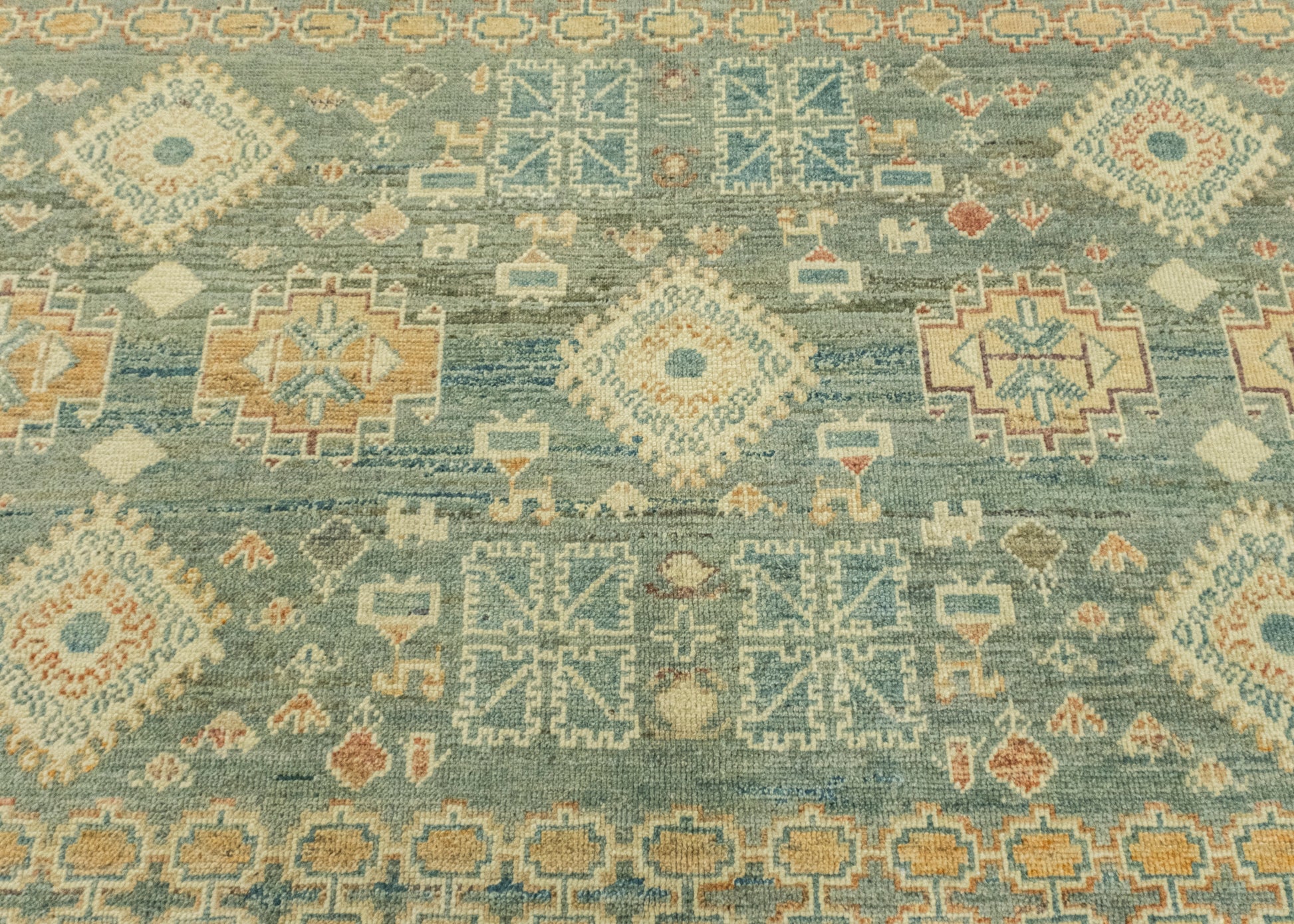 Turkish Old Wool Oushak Rug 7'11" x 9'10" #16862