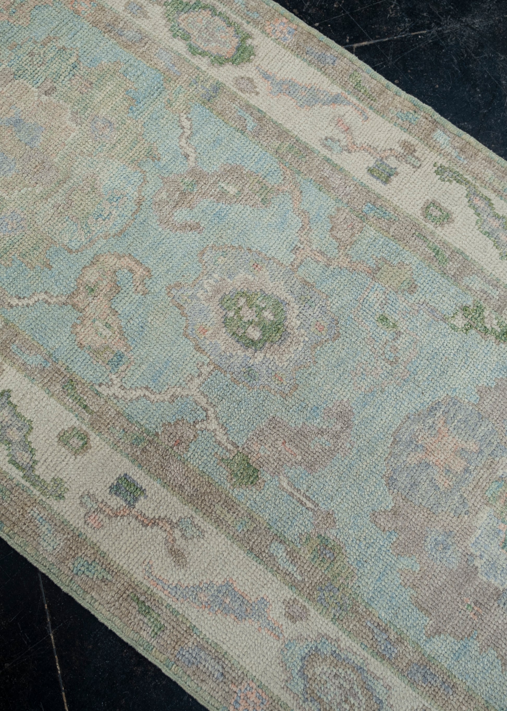 Turkish Oushak Rug 2'10" x 6' #12038