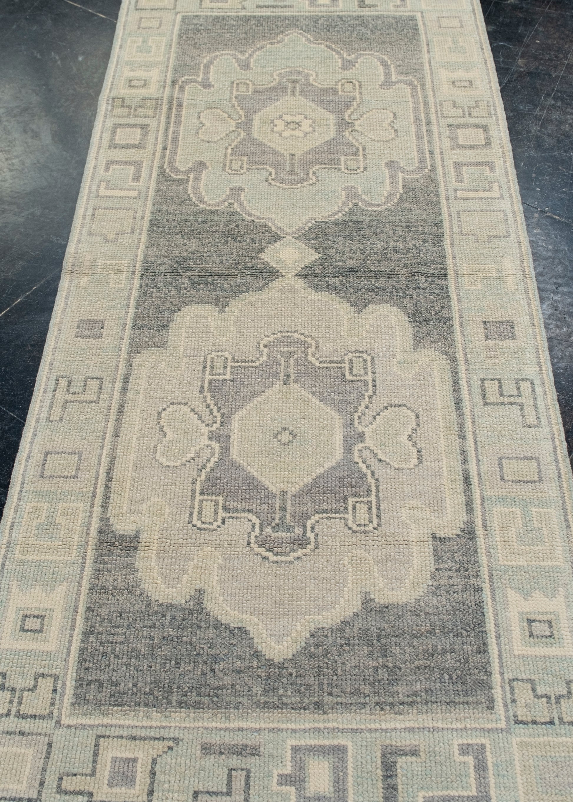 Turkish Oushak Rug 2'8" x 6'3" #12122