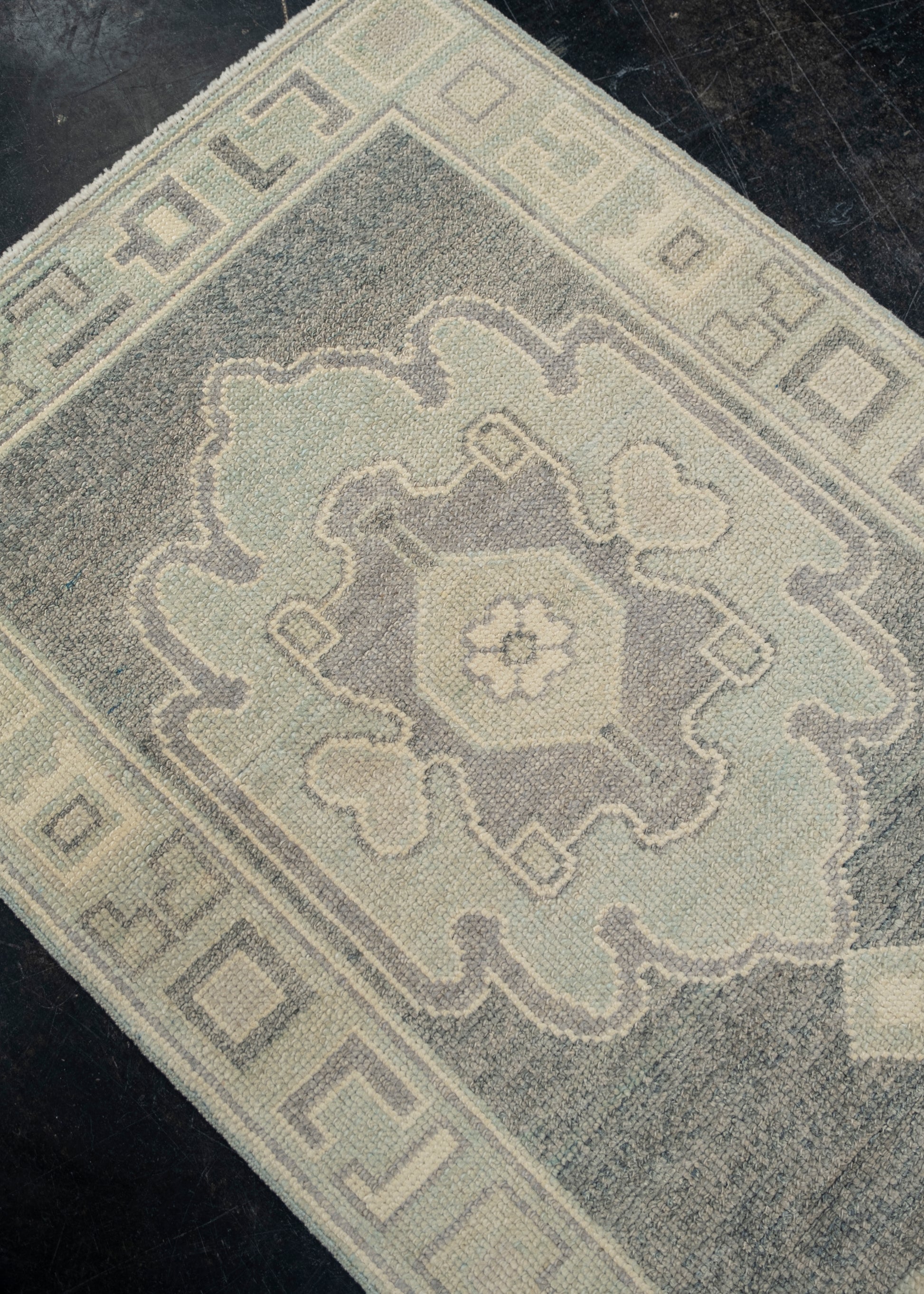 Turkish Oushak Rug 2'8" x 6'3" #12122
