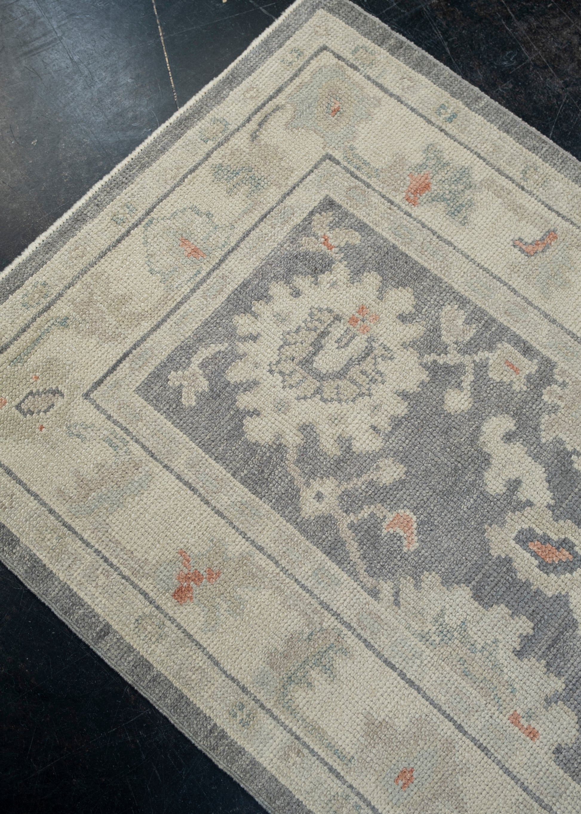 Turkish Oushak Rug 2'8" x 4'8" #2176