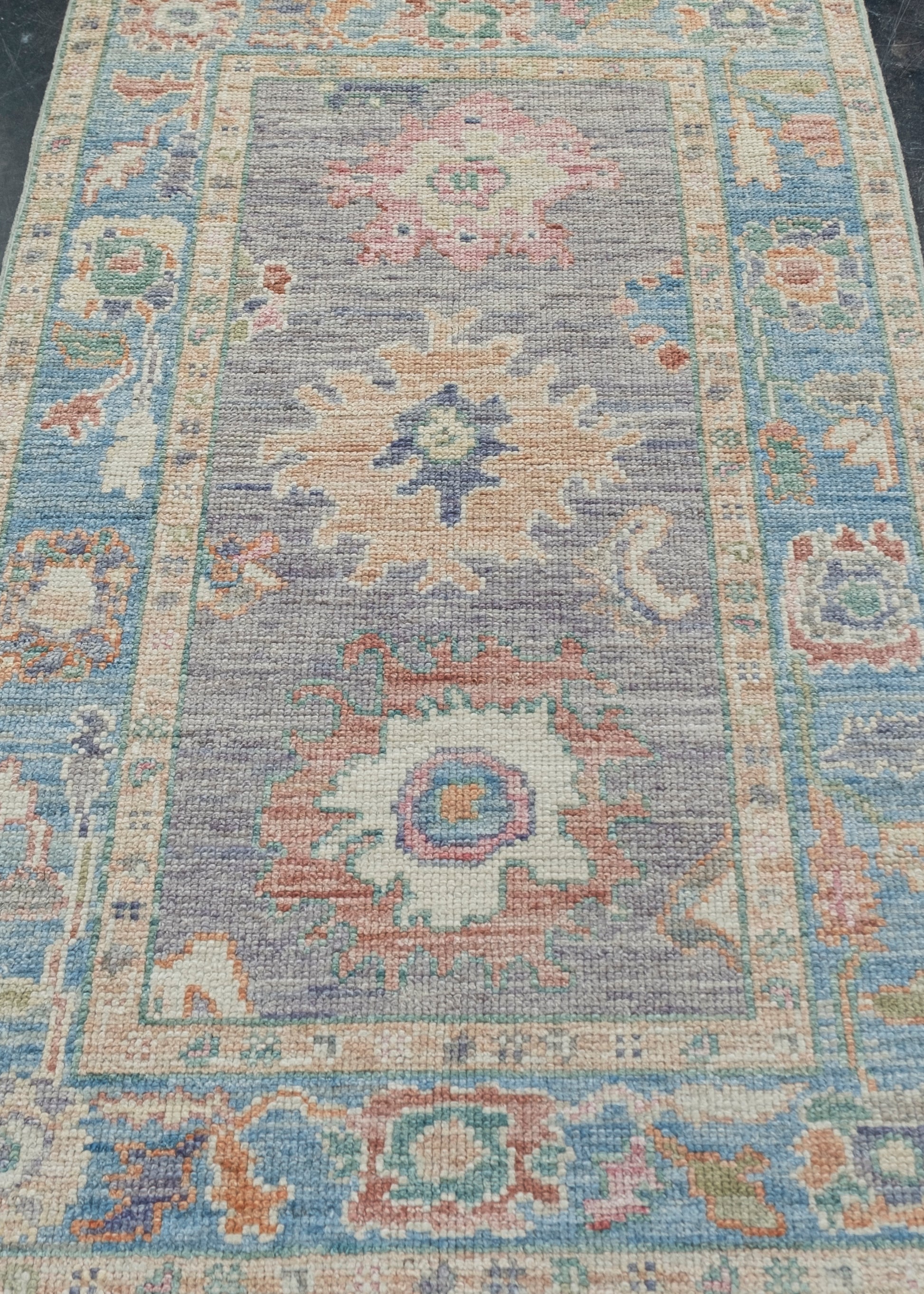 Turkish Oushak Rug 2'11" x 4'9" #2293