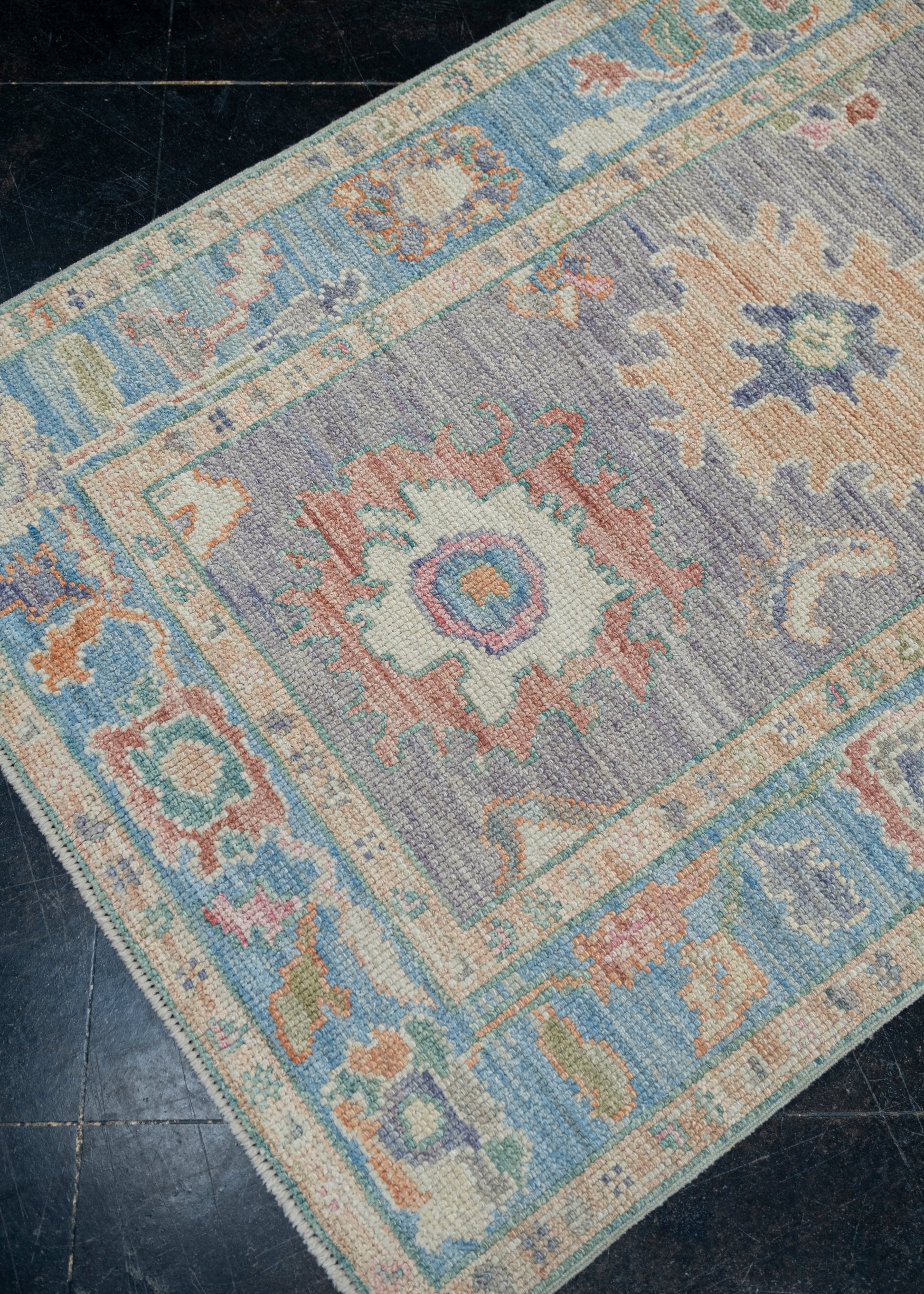 Turkish Oushak Rug 2'11" x 4'9" #2293