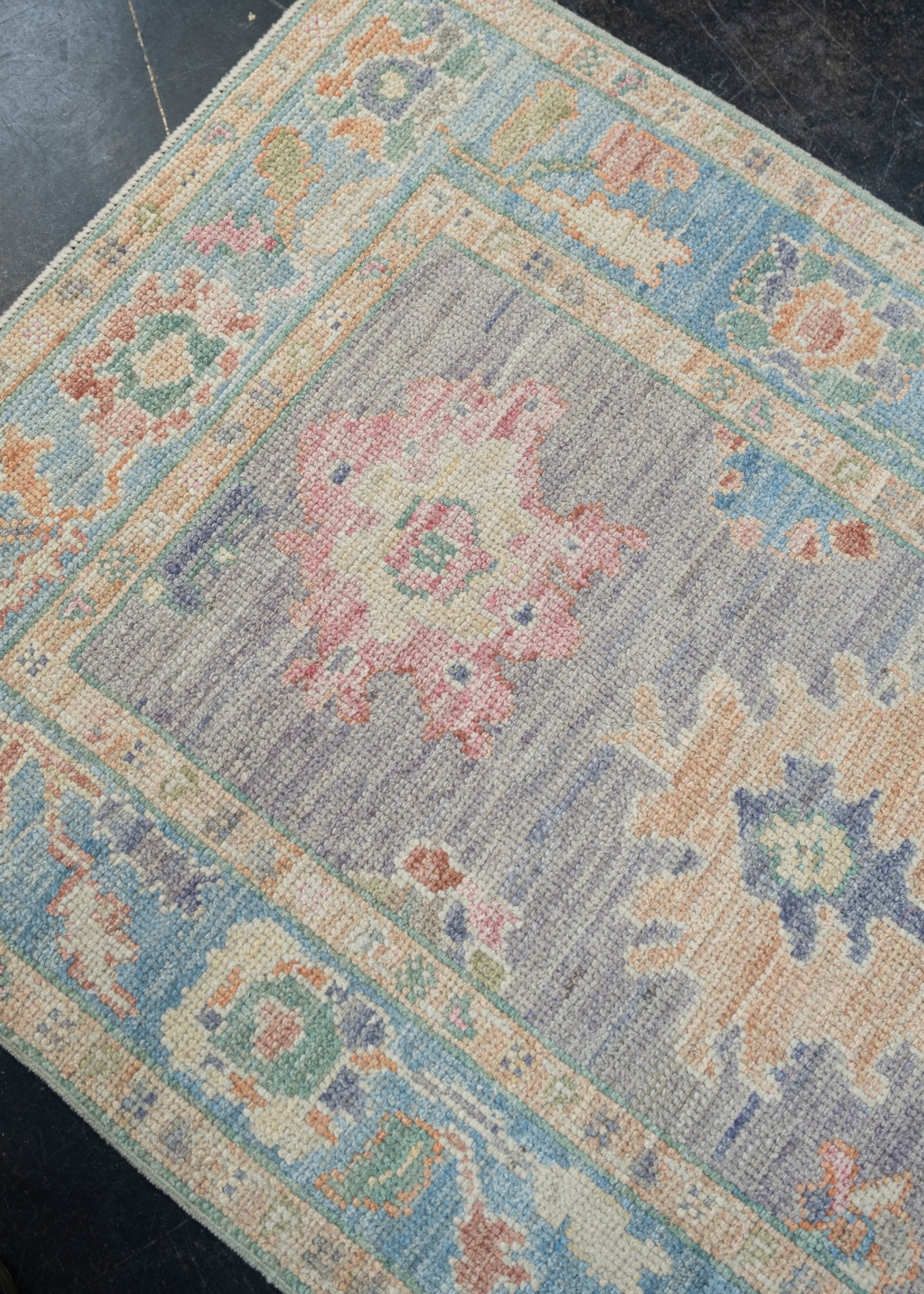 Turkish Oushak Rug 2'11" x 4'9" #2293