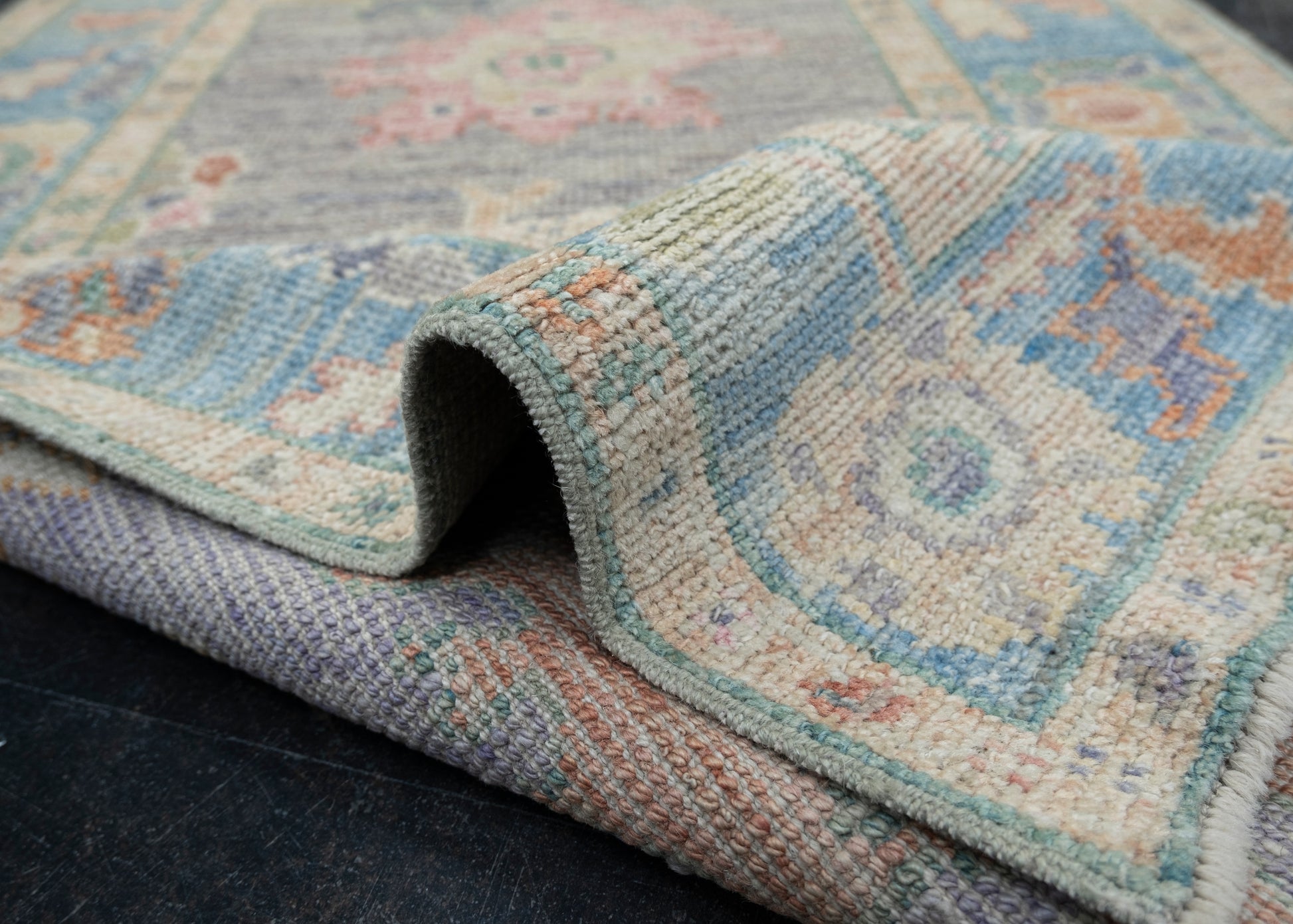 Turkish Oushak Rug 2'11" x 4'9" #2293