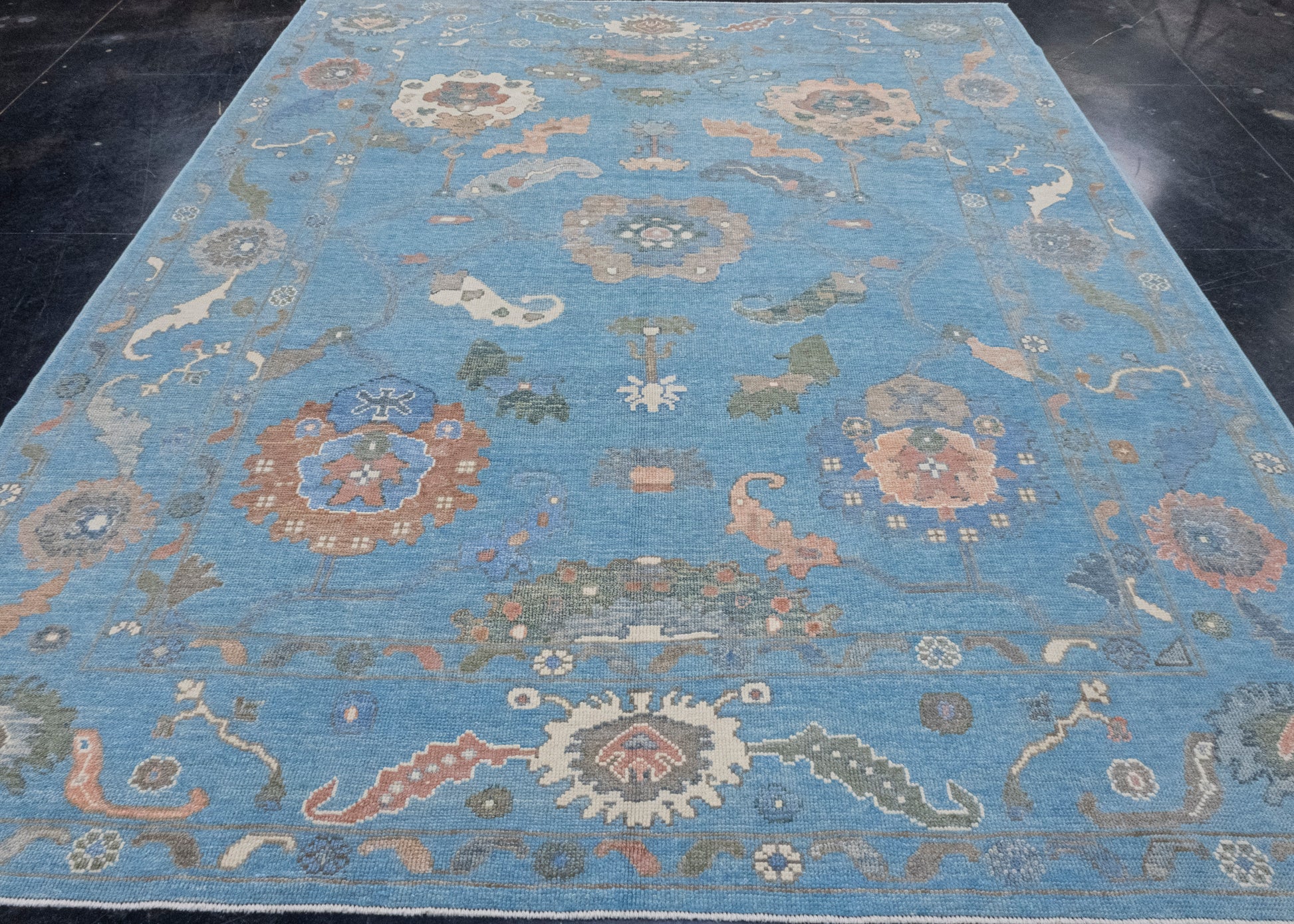 Turkish Oushak Rug 8'4" x 10'3" #16730