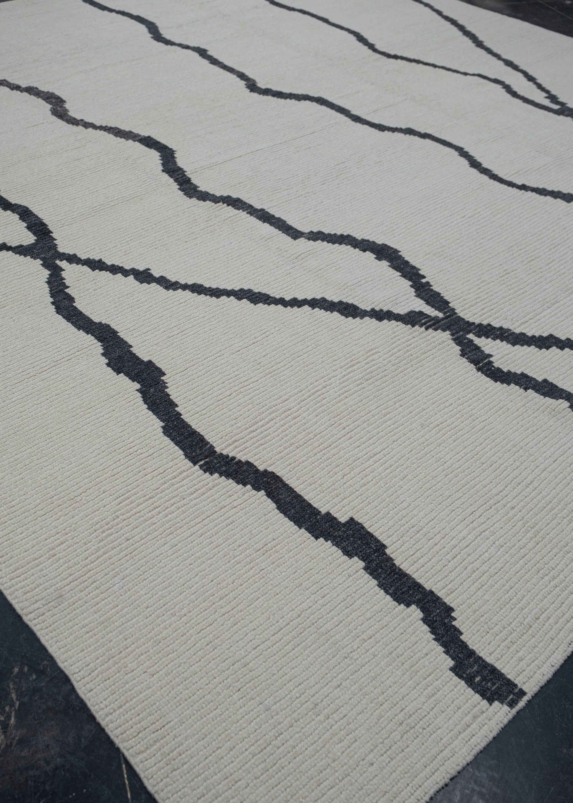 Square Hand Knotted Turkish Tulu Rug 11'3" x 11'10" #6460