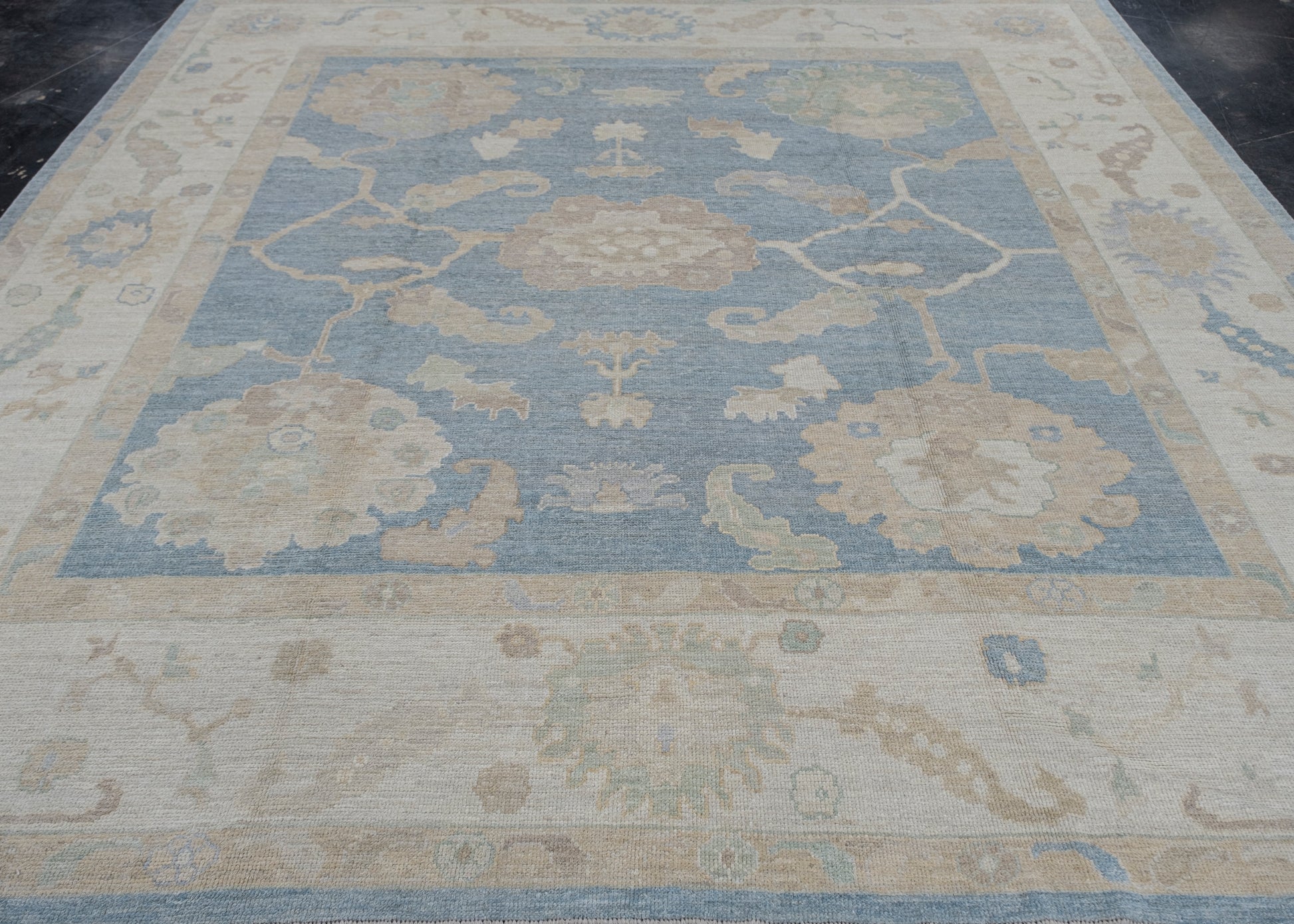 Square Turkish Oushak Rug 10' x 10'2" #11634