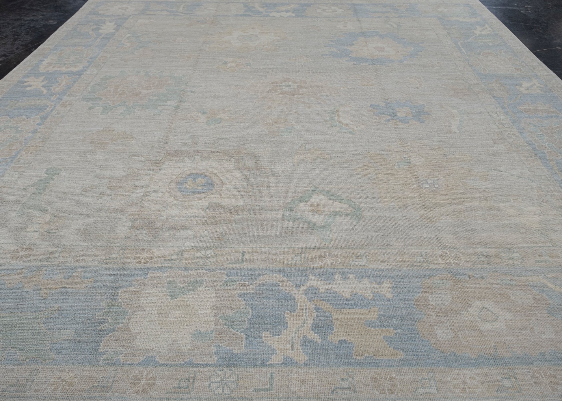 Square Turkish Oushak Rug 12' x 12'6" #11662