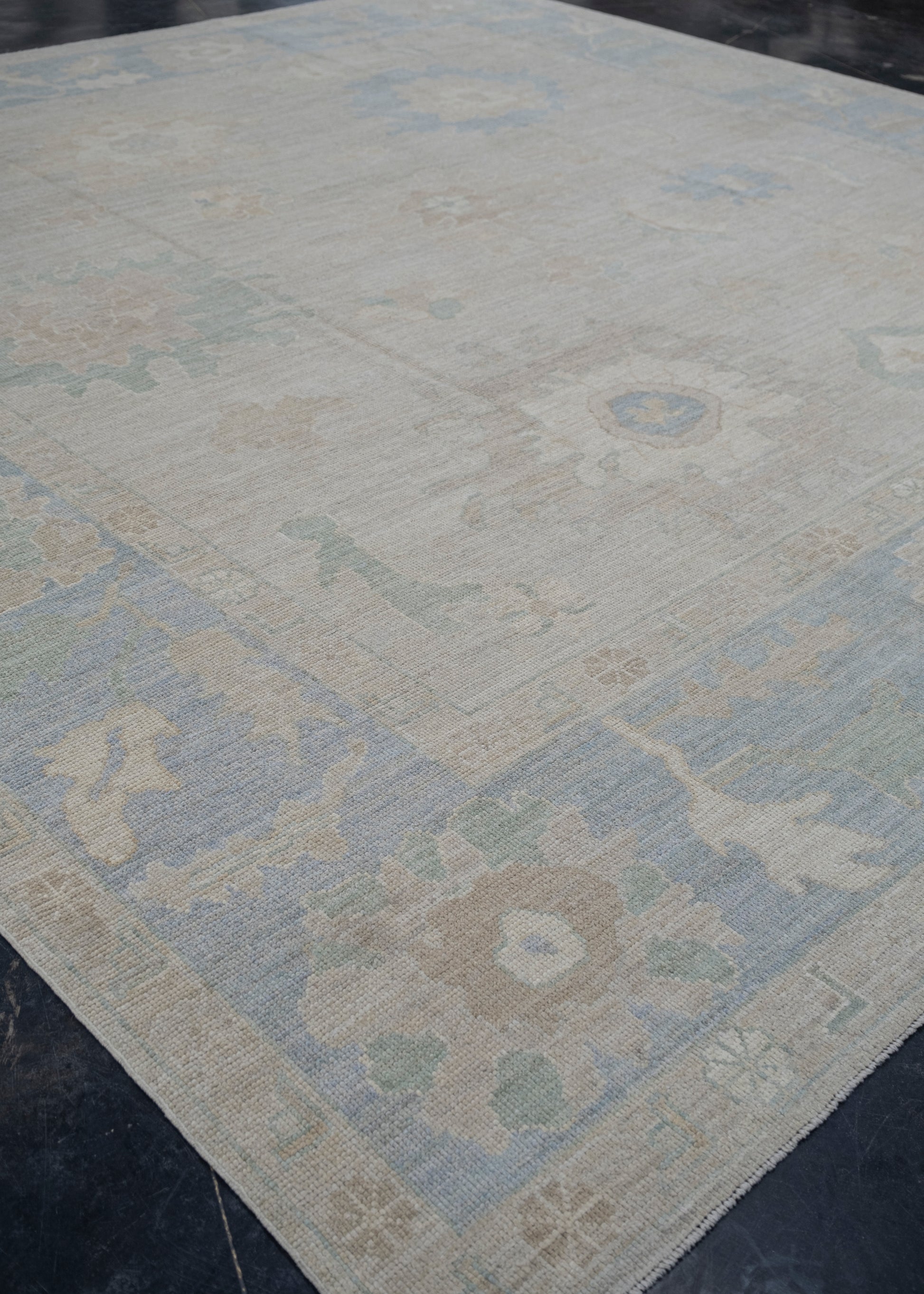 Square Turkish Oushak Rug 12' x 12'6" #11662