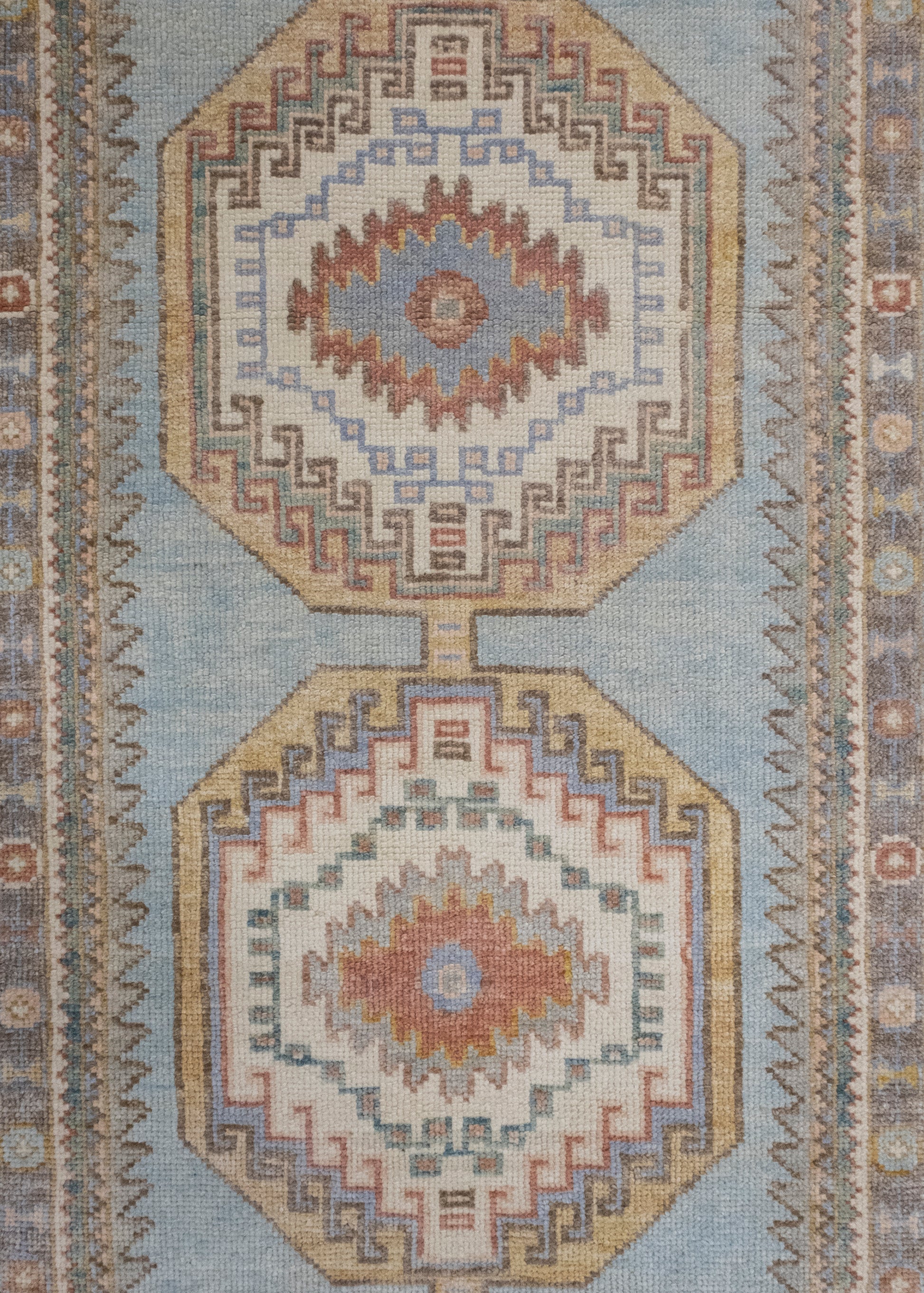Turkish Oushak Runner Rug 3' x 12'8" #16725