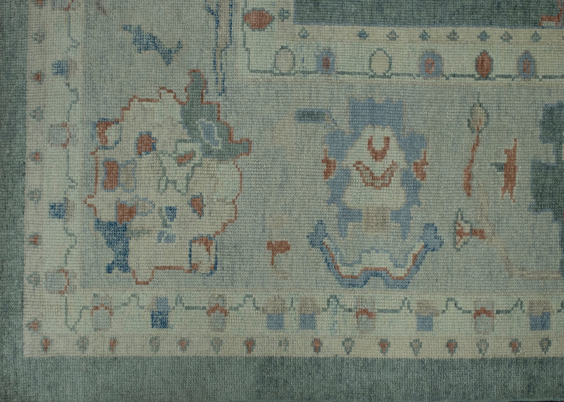 Turkish Oushak Rug 12'4" x 14'8" #17998