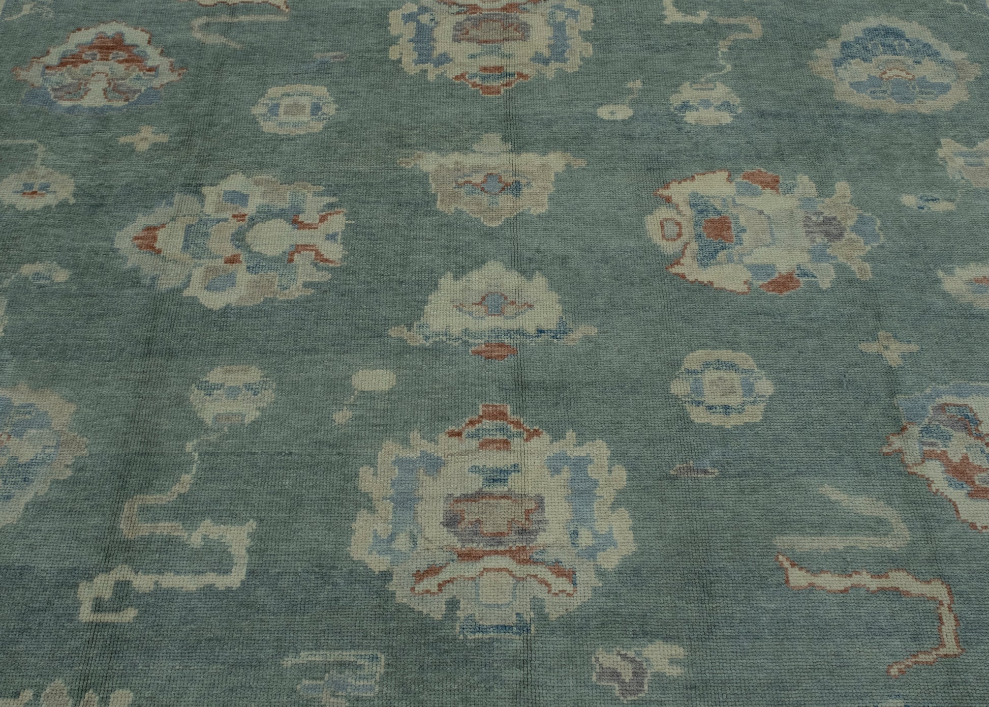 Turkish Oushak Rug 12'4" x 14'8" #17998
