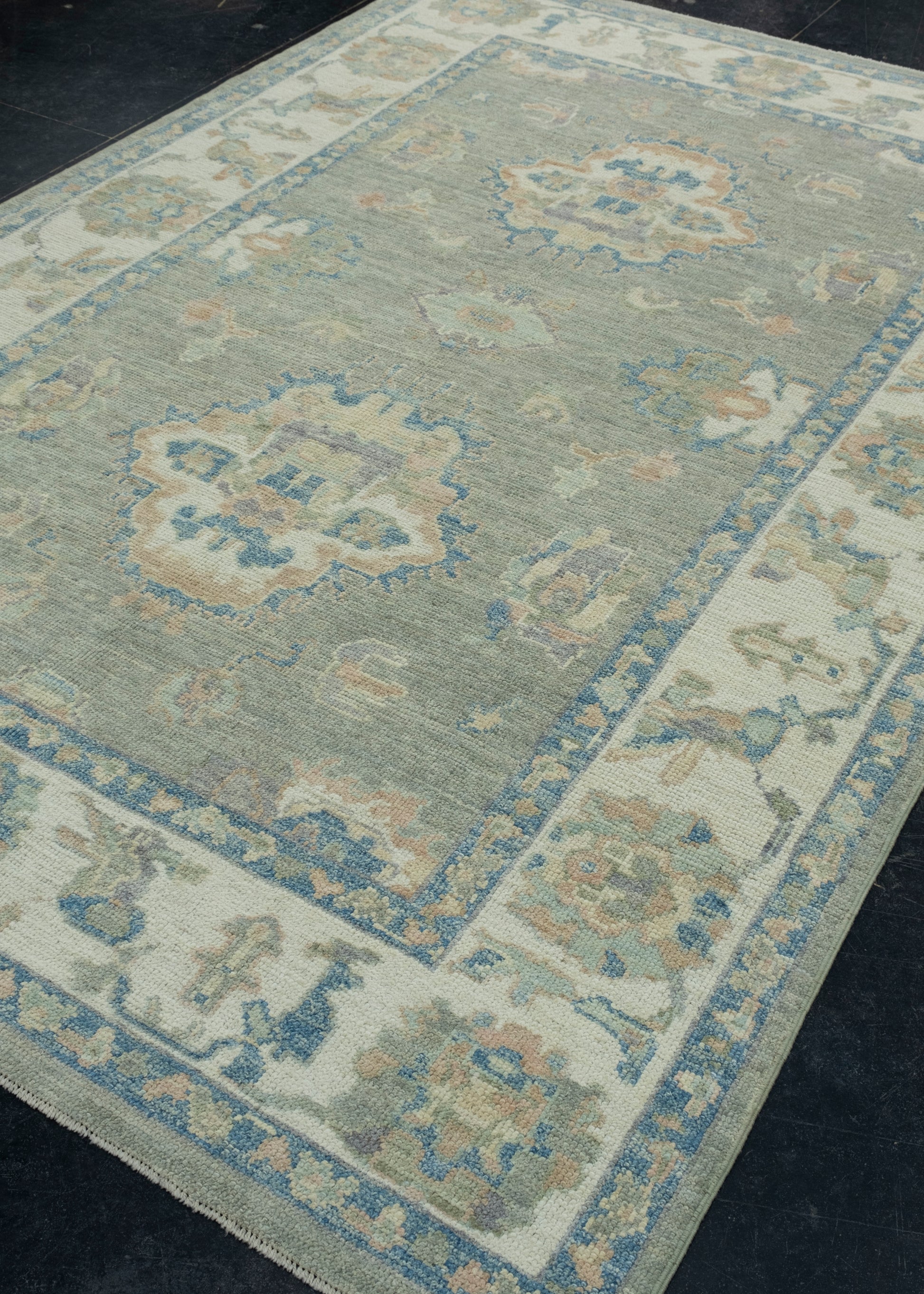 Turkish Oushak Rug 6'2" x 9' #17720