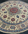 Oriental Hand Knotted Round Rug 8'4" x 8'2" #17100
