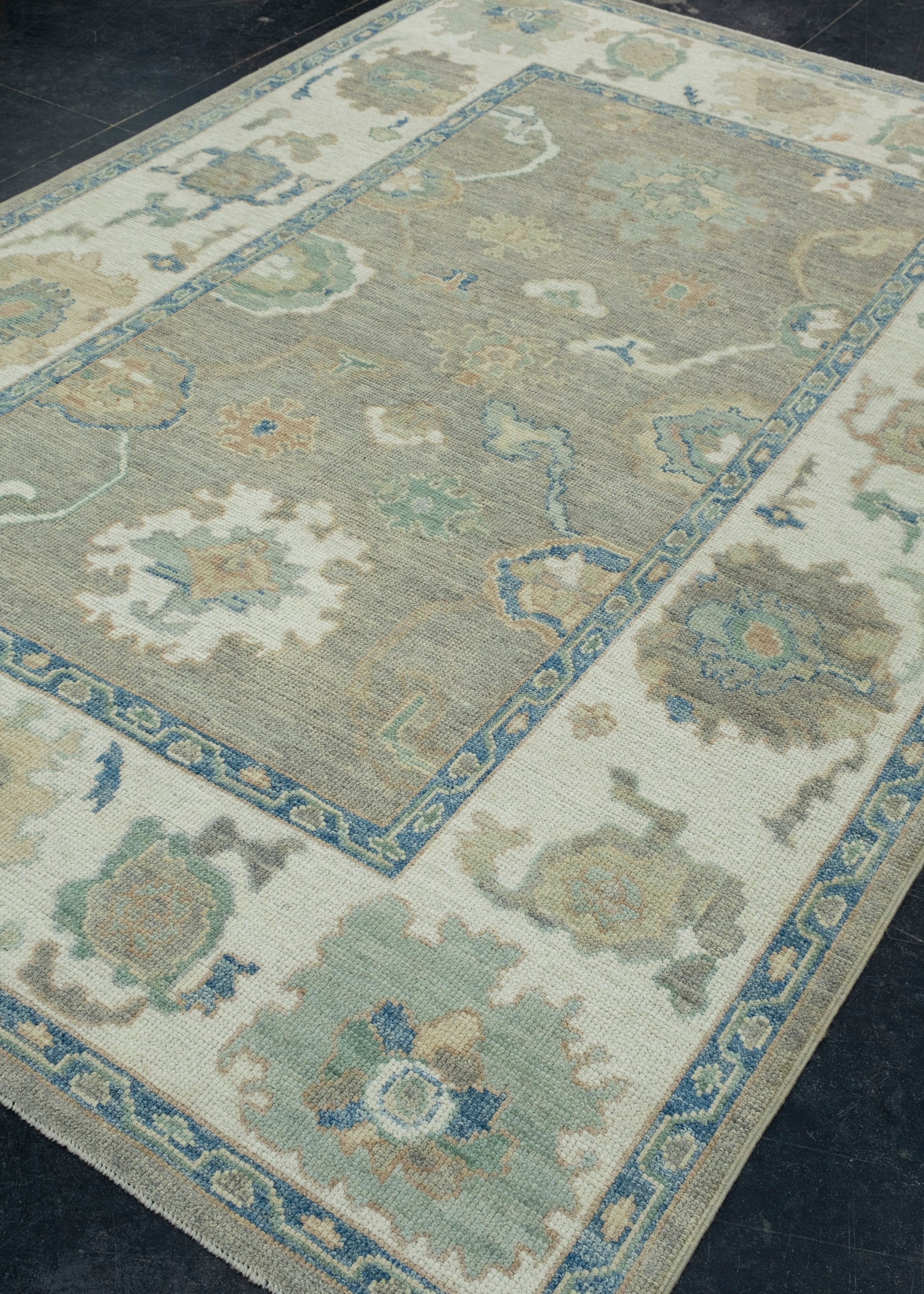 Turkish Oushak Rug 6'3" x 9'2" #17860